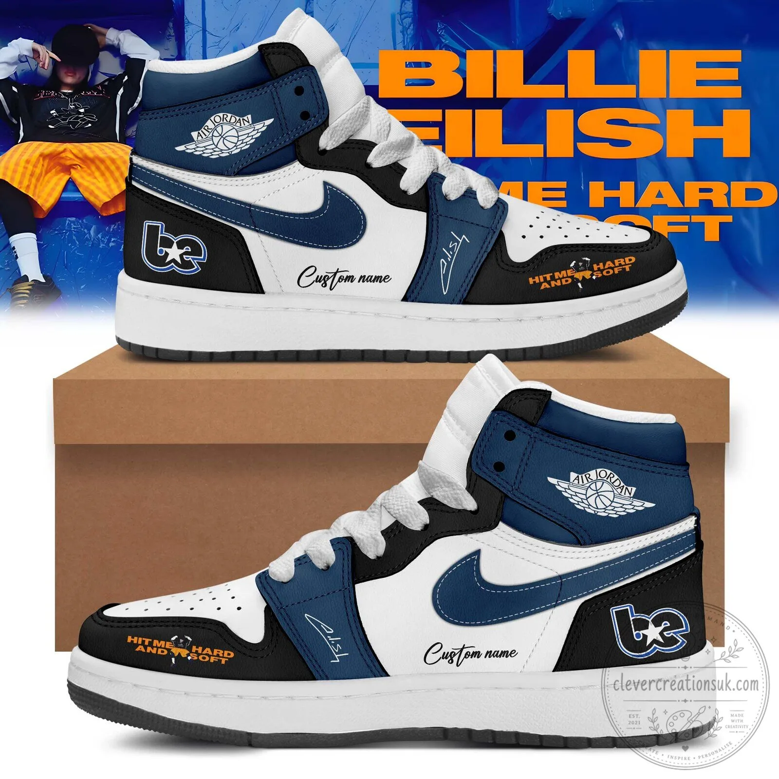 Billie Eilish Hit Me Hard And Soft Tour High-Top Sneakers