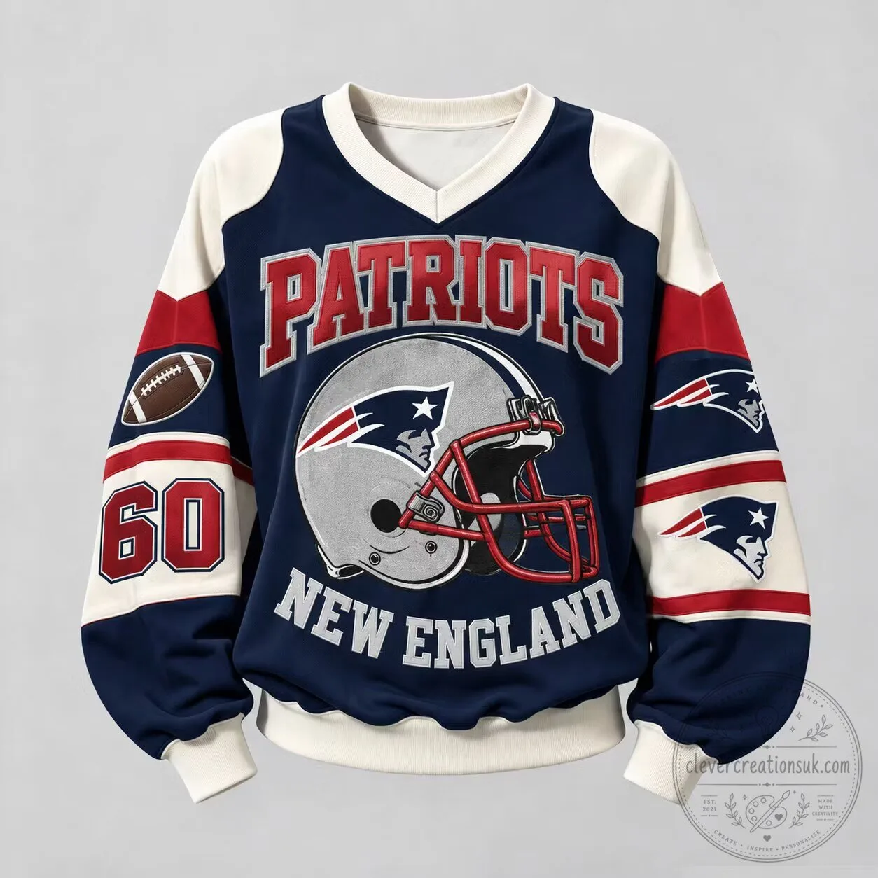 New England Patriots Football Team Fan Sweatshirt