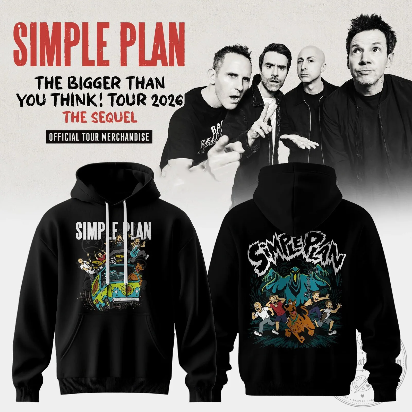 The Sequel Hoodie for Simple Plan's Bigger Than You Think Tour 2026