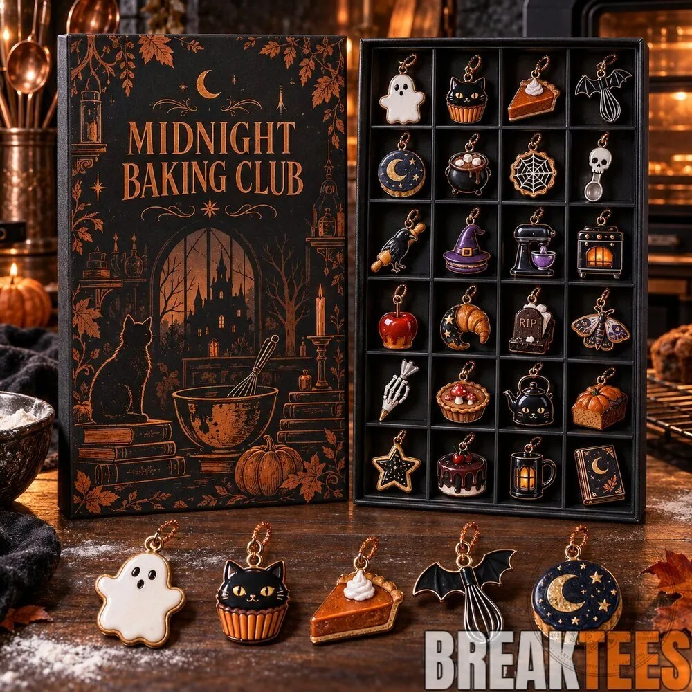 Midnight Baking Club Halloween 24 Piece Acrylic Charm Advent Calendar Set