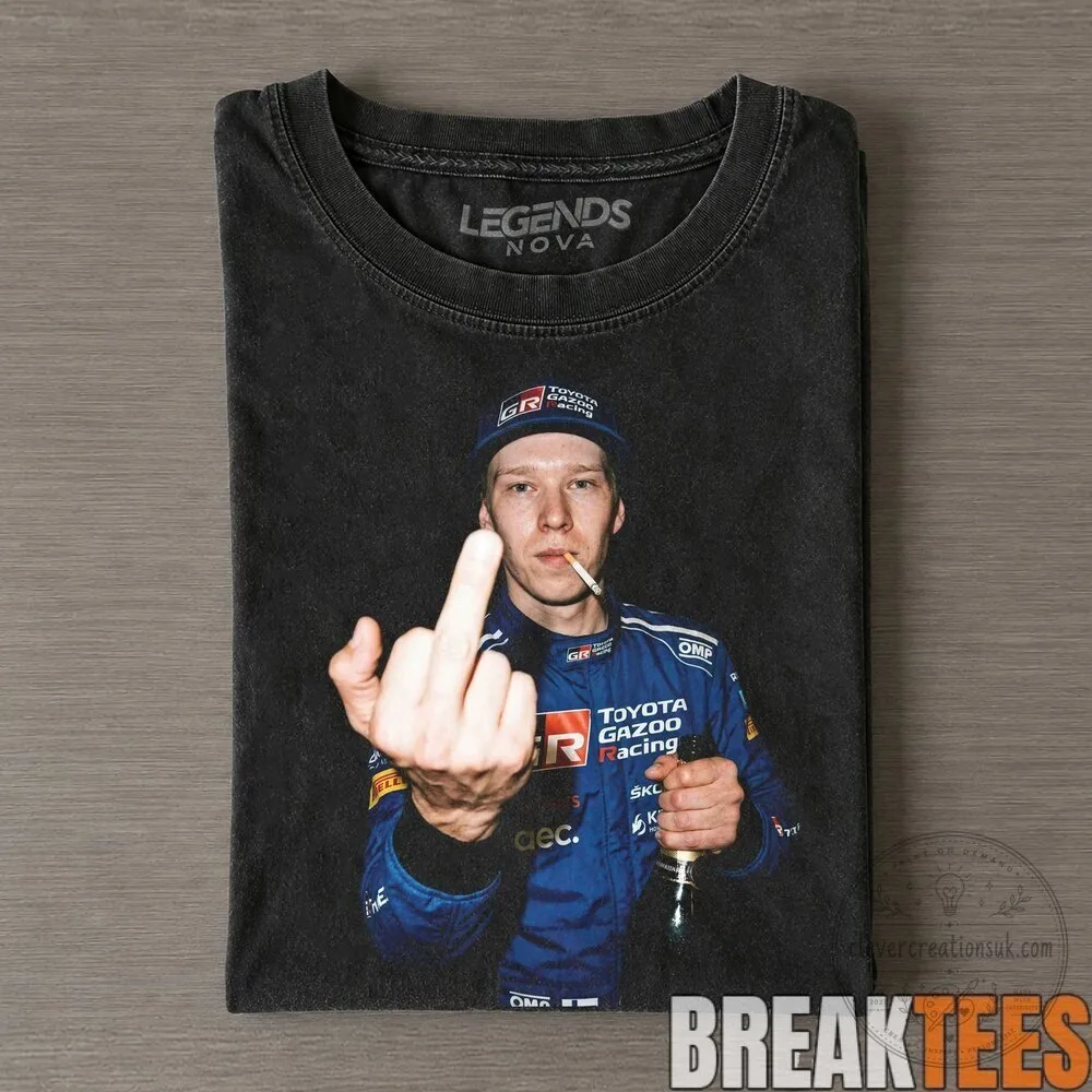 Kalle Rovanpera Toyota Gazoo Racing Middle Finger Rally Finland T-Shirt