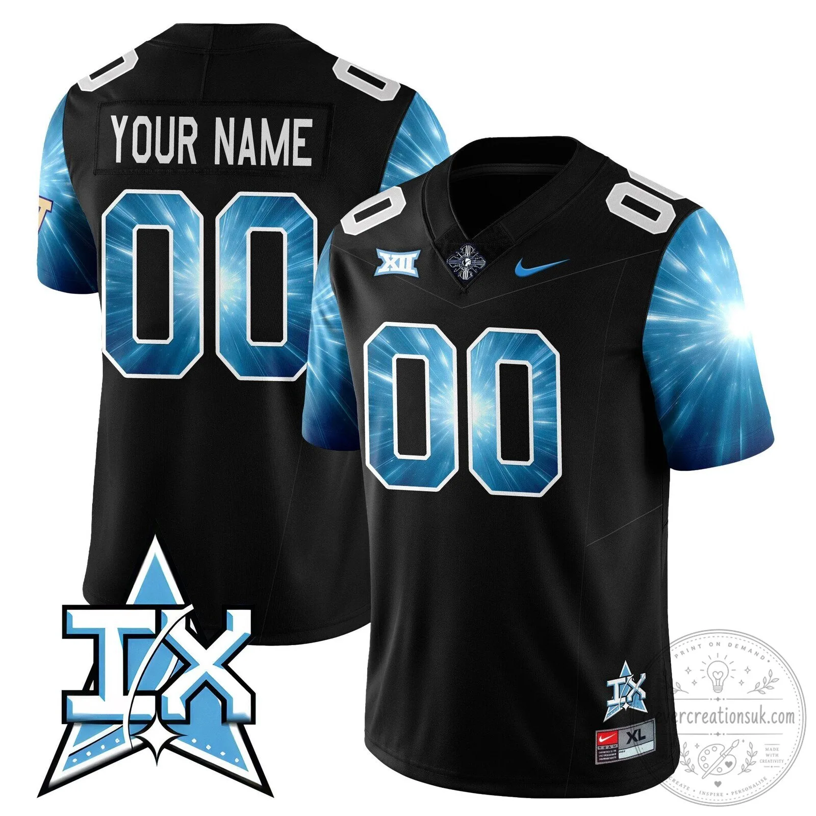 UCF Knights Football Space Game Custom Stitched Jersey 21 UCF Knights Football Space Game Custom Stitched Jersey