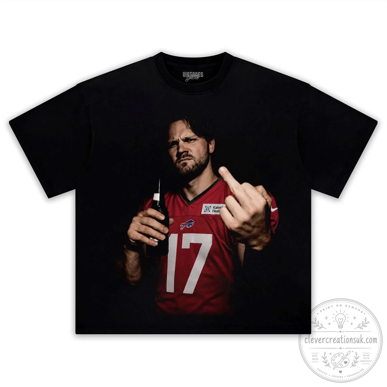 Josh Allen Flipping The Bird Meme T-Shirt