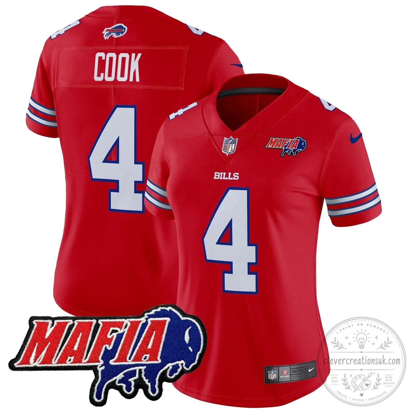 Royal Blue Football Jersey for Josh Allen - Buffalo Bills Mafia 53 Royal Blue Football Jersey for Josh Allen - Buffalo Bills Mafia