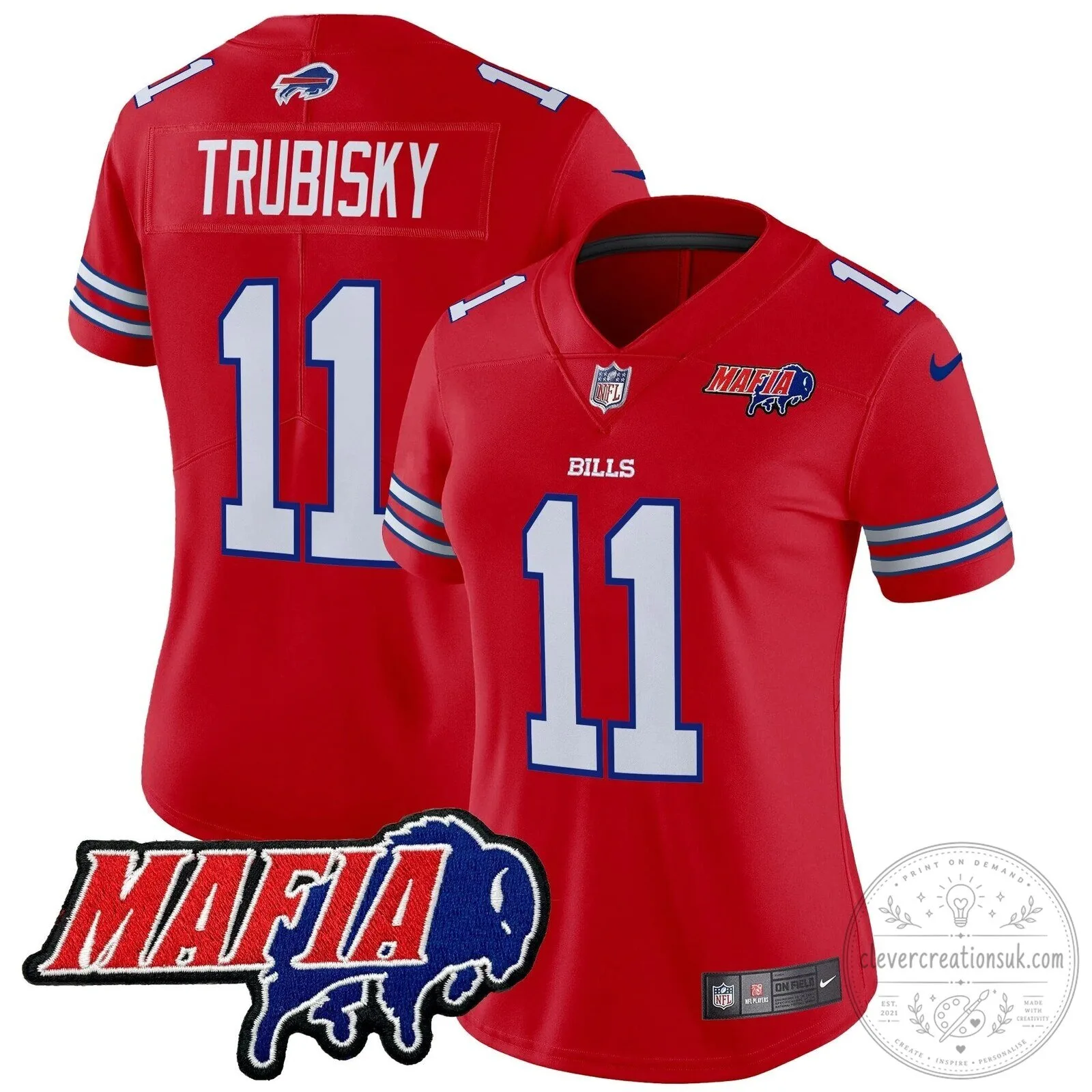 Royal Blue Football Jersey for Josh Allen - Buffalo Bills Mafia 54 Royal Blue Football Jersey for Josh Allen - Buffalo Bills Mafia