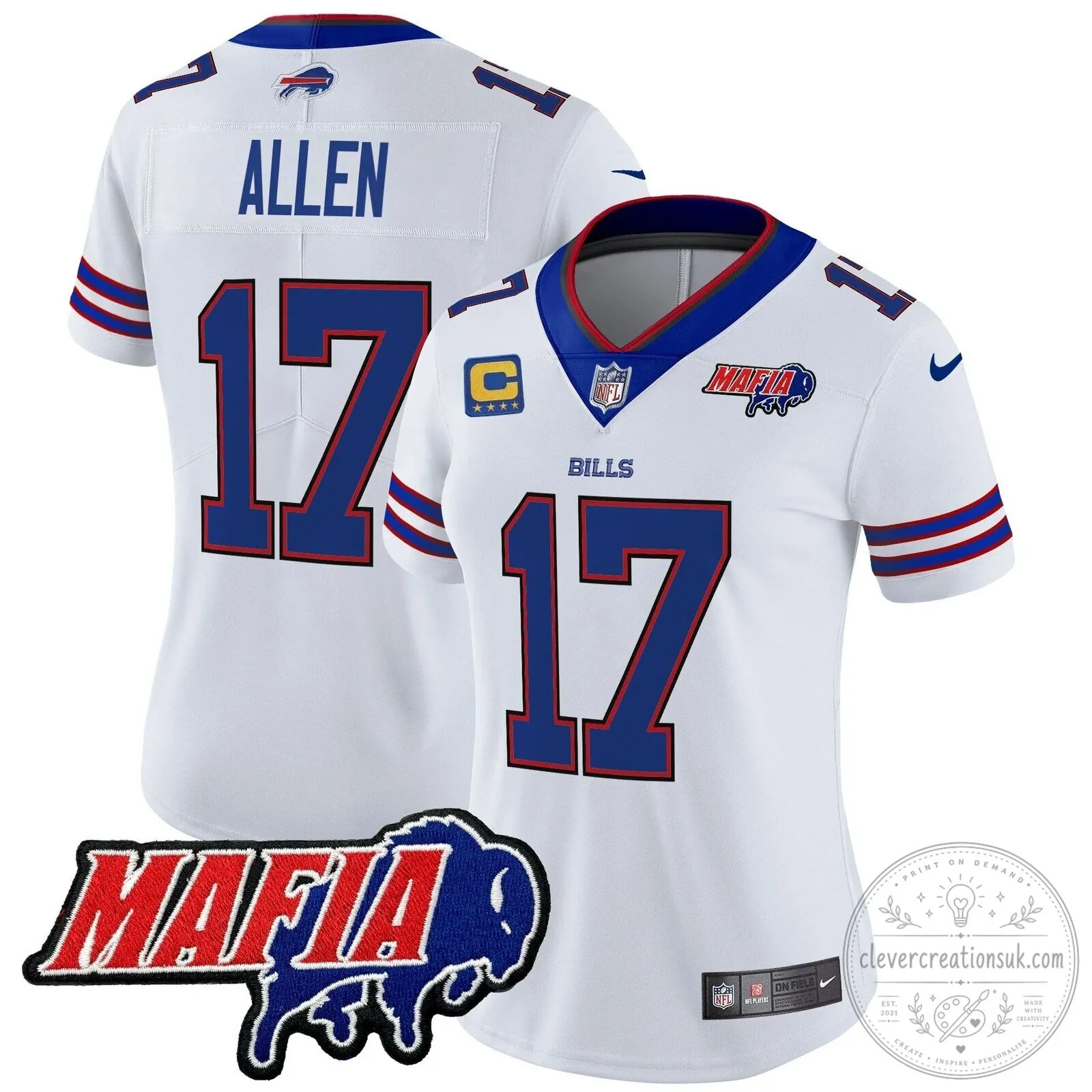 Royal Blue Football Jersey for Josh Allen - Buffalo Bills Mafia 60 Royal Blue Football Jersey for Josh Allen - Buffalo Bills Mafia