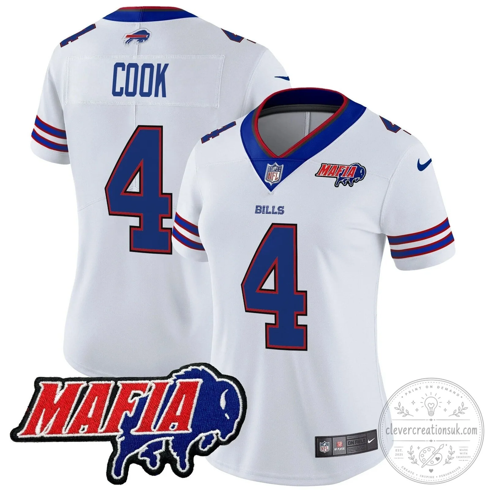 Royal Blue Football Jersey for Josh Allen - Buffalo Bills Mafia 61 Royal Blue Football Jersey for Josh Allen - Buffalo Bills Mafia