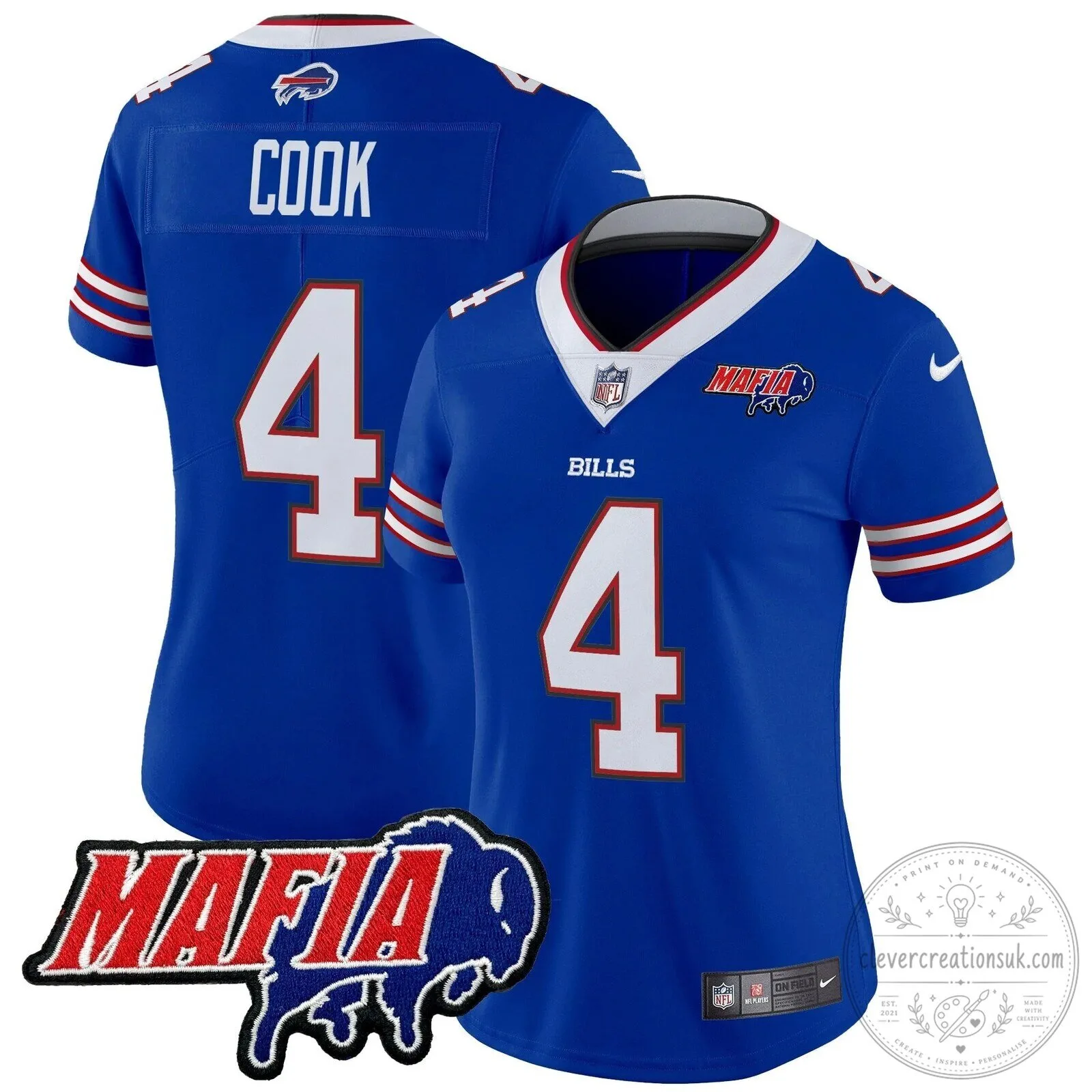 Royal Blue Football Jersey for Josh Allen - Buffalo Bills Mafia 63 Royal Blue Football Jersey for Josh Allen - Buffalo Bills Mafia