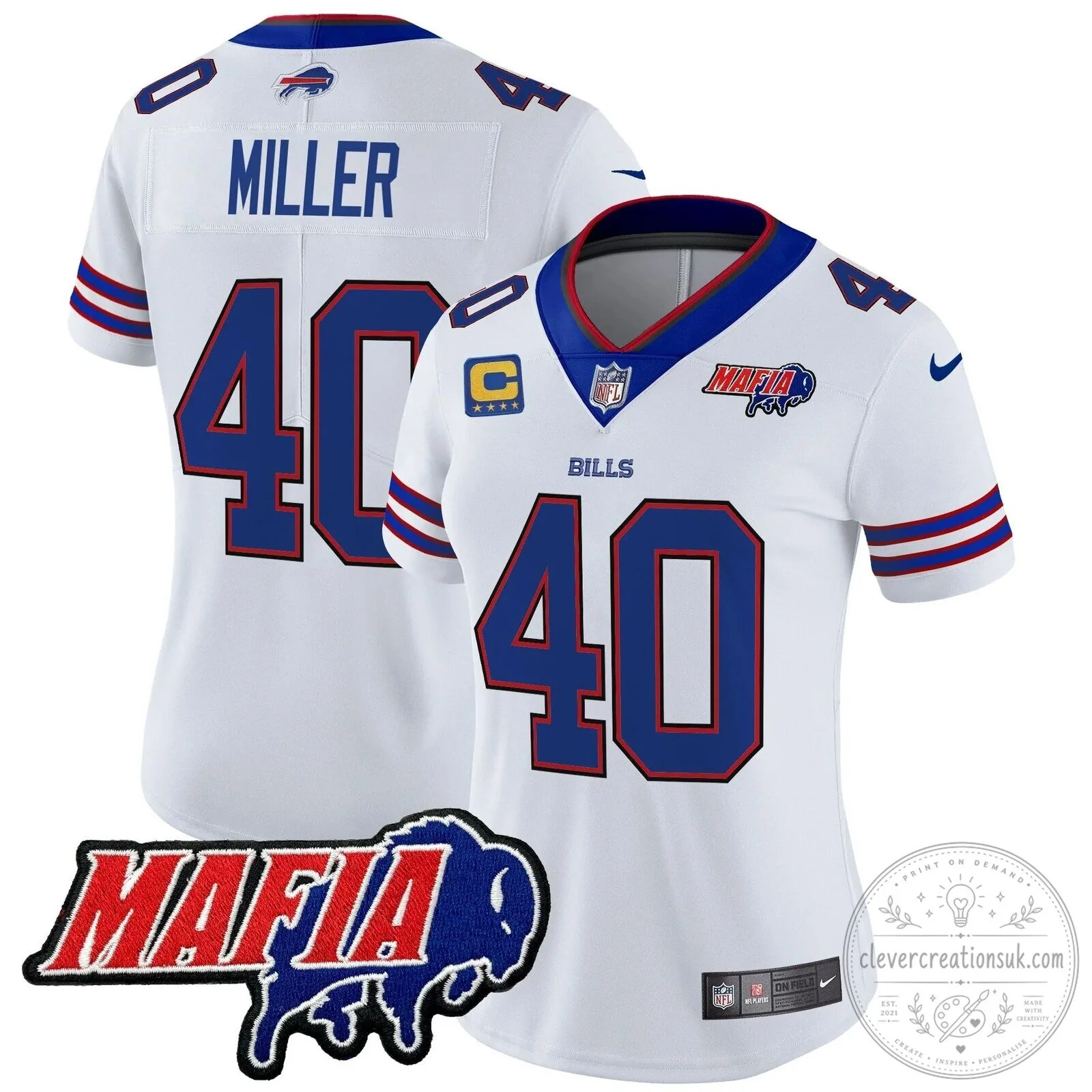 Royal Blue Football Jersey for Josh Allen - Buffalo Bills Mafia 64 Royal Blue Football Jersey for Josh Allen - Buffalo Bills Mafia