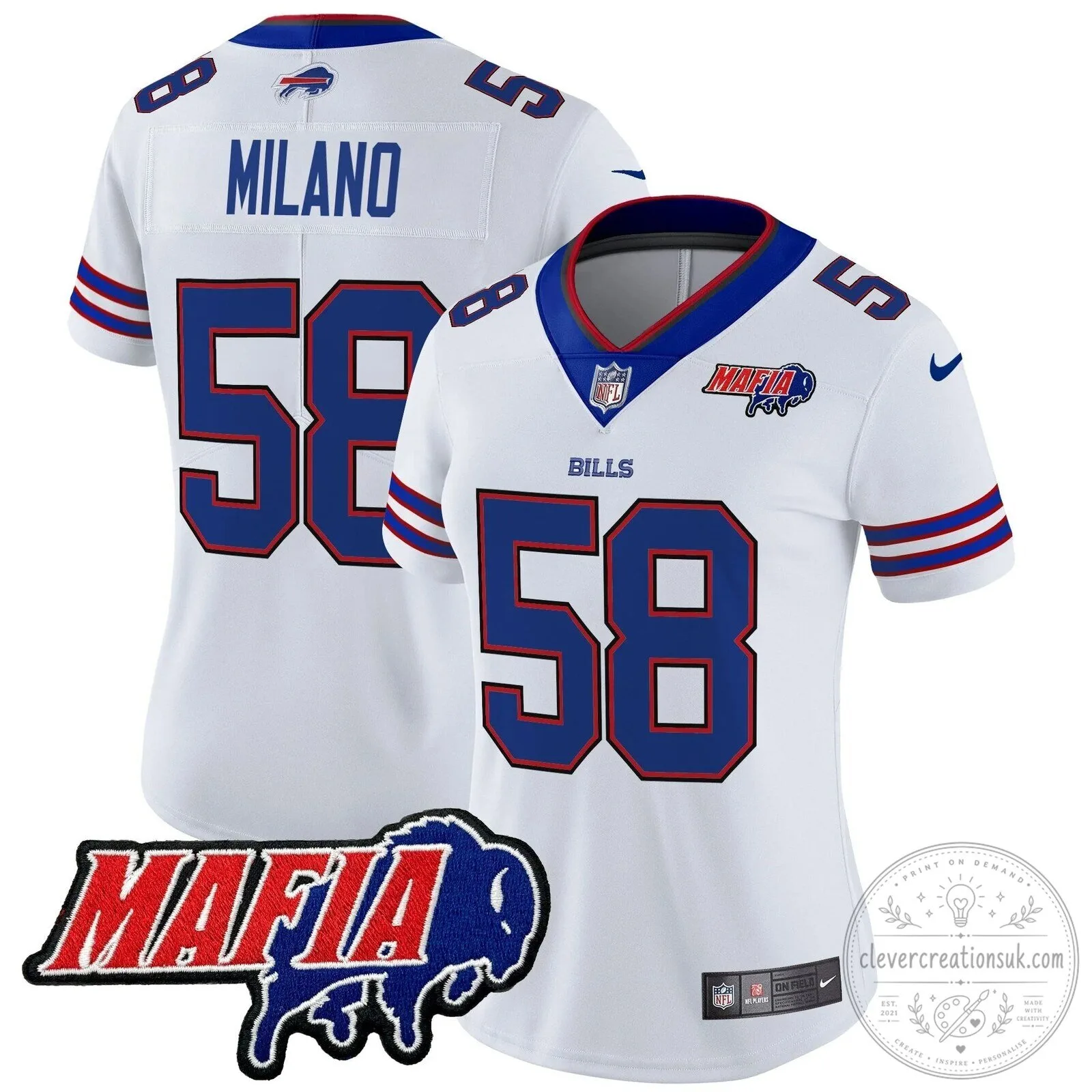 Royal Blue Football Jersey for Josh Allen - Buffalo Bills Mafia 65 Royal Blue Football Jersey for Josh Allen - Buffalo Bills Mafia