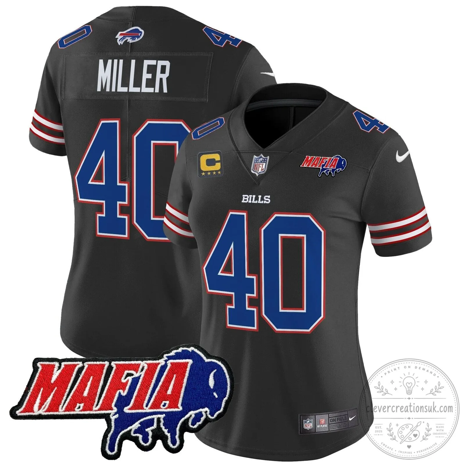 Royal Blue Football Jersey for Josh Allen - Buffalo Bills Mafia 72 Royal Blue Football Jersey for Josh Allen - Buffalo Bills Mafia