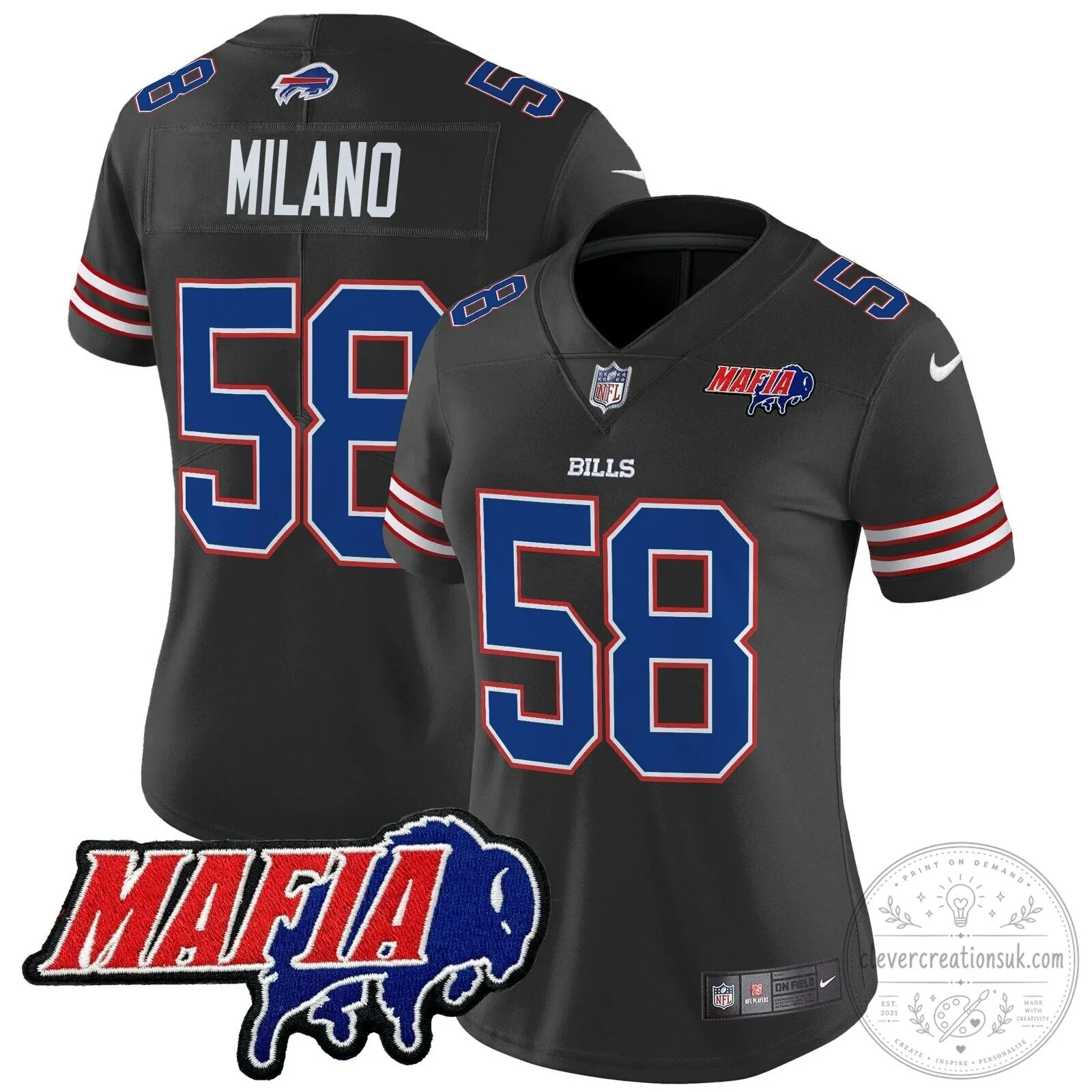 Royal Blue Football Jersey for Josh Allen - Buffalo Bills Mafia 73 Royal Blue Football Jersey for Josh Allen - Buffalo Bills Mafia