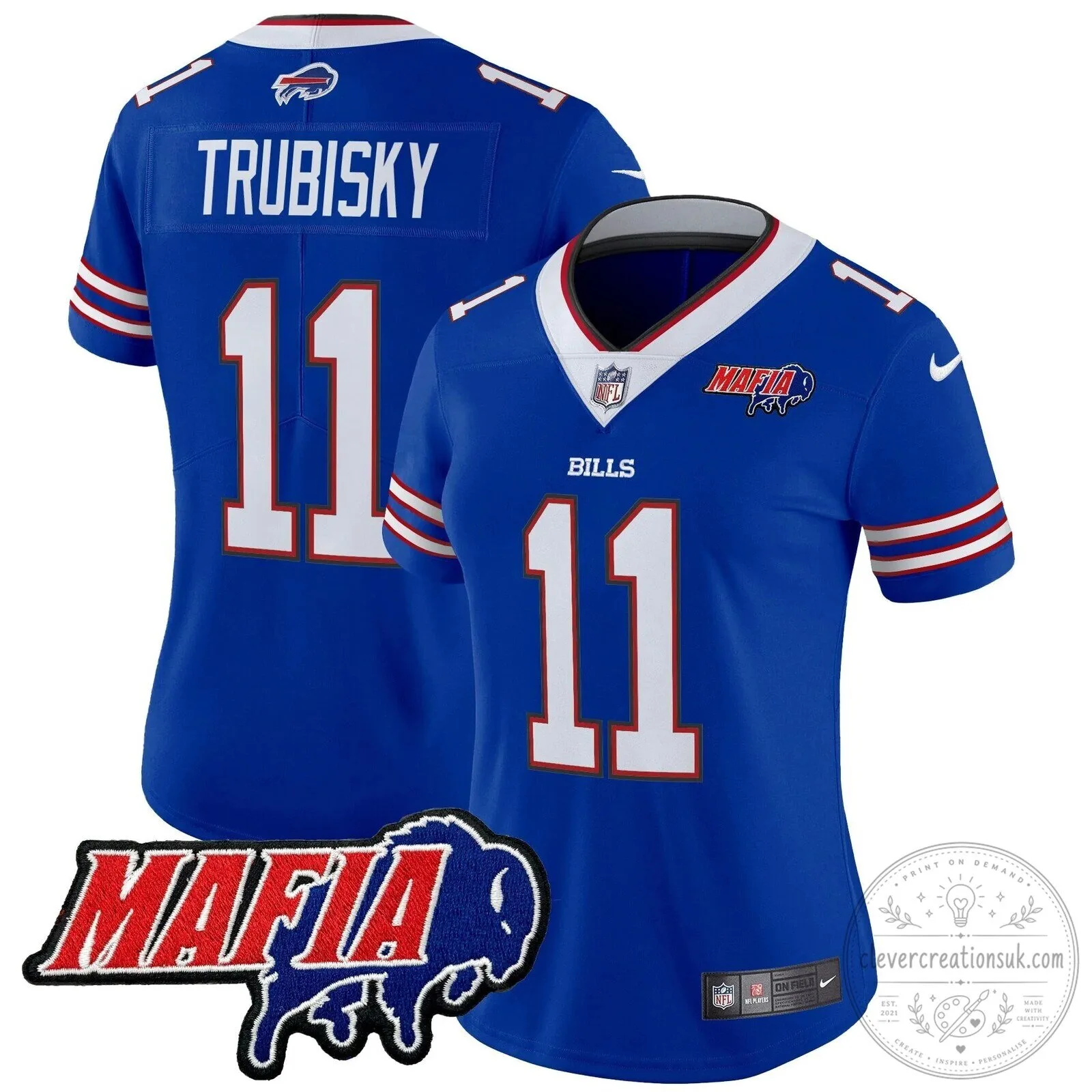 Royal Blue Football Jersey for Josh Allen - Buffalo Bills Mafia 74 Royal Blue Football Jersey for Josh Allen - Buffalo Bills Mafia