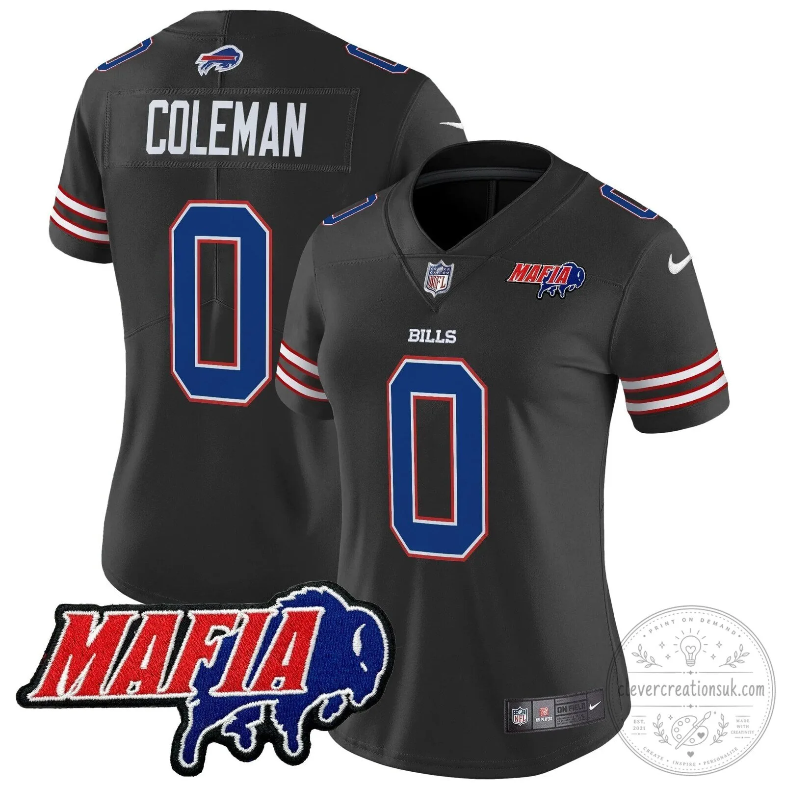 Royal Blue Football Jersey for Josh Allen - Buffalo Bills Mafia 76 Royal Blue Football Jersey for Josh Allen - Buffalo Bills Mafia
