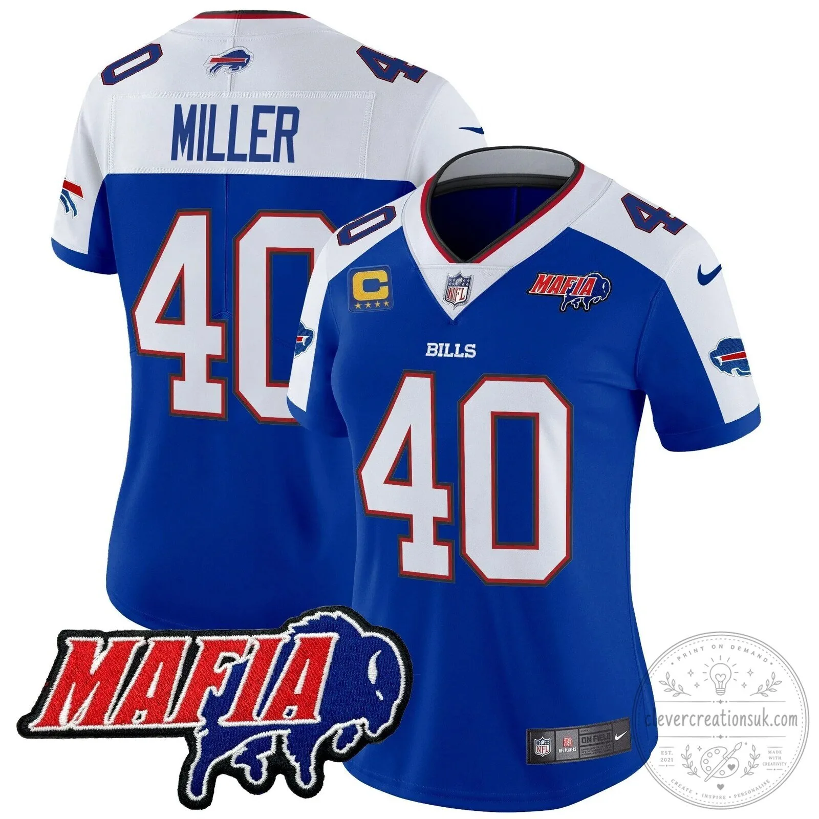 Royal Blue Football Jersey for Josh Allen - Buffalo Bills Mafia 81 Royal Blue Football Jersey for Josh Allen - Buffalo Bills Mafia