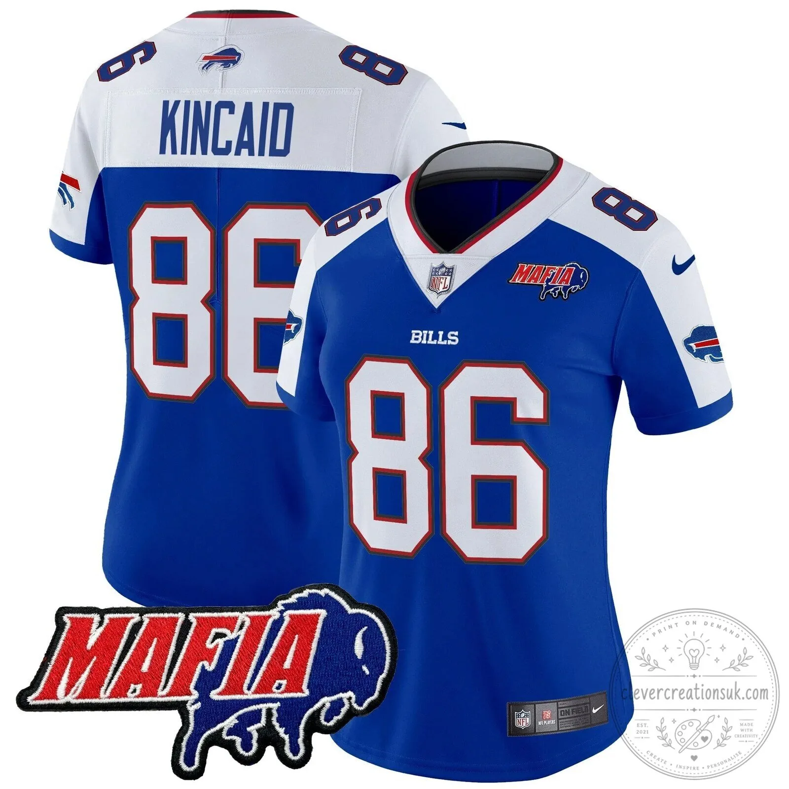 Royal Blue Football Jersey for Josh Allen - Buffalo Bills Mafia 83 Royal Blue Football Jersey for Josh Allen - Buffalo Bills Mafia