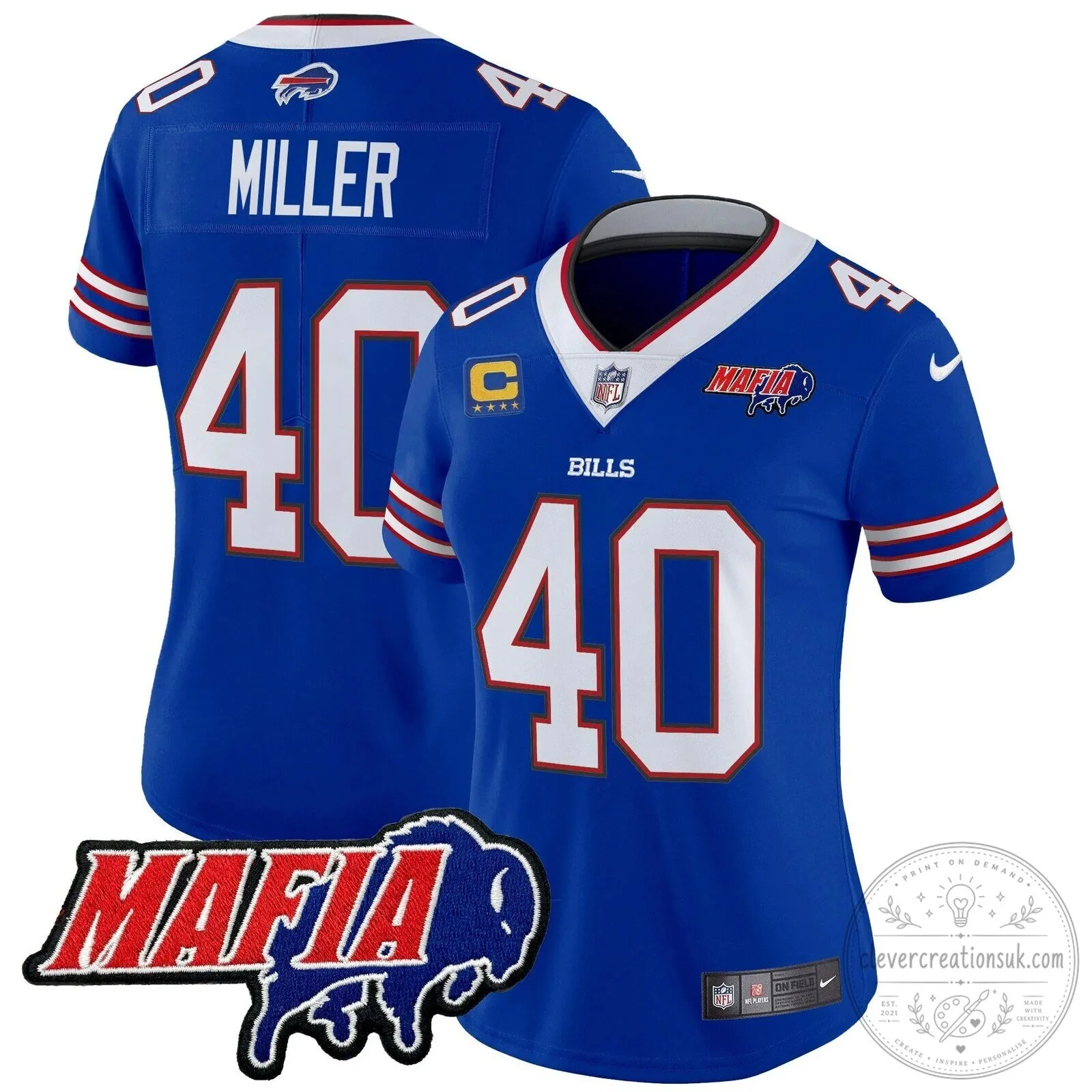Royal Blue Football Jersey for Josh Allen - Buffalo Bills Mafia 85 Royal Blue Football Jersey for Josh Allen - Buffalo Bills Mafia