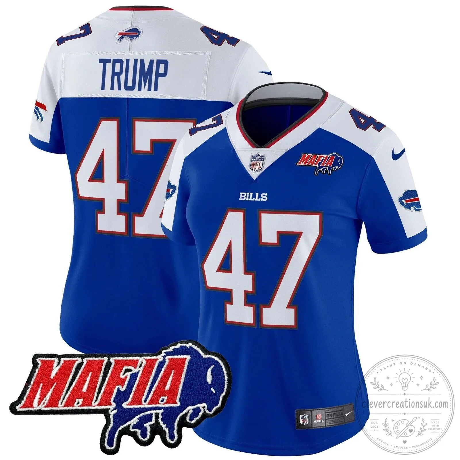Royal Blue Football Jersey for Josh Allen - Buffalo Bills Mafia 86 Royal Blue Football Jersey for Josh Allen - Buffalo Bills Mafia