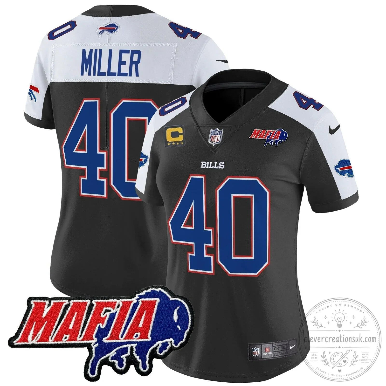 Royal Blue Football Jersey for Josh Allen - Buffalo Bills Mafia 90 Royal Blue Football Jersey for Josh Allen - Buffalo Bills Mafia