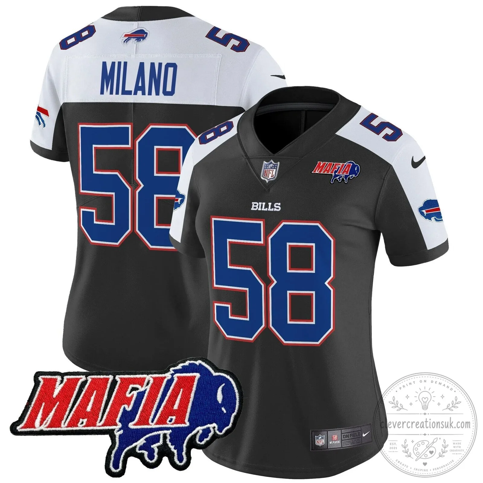 Royal Blue Football Jersey for Josh Allen - Buffalo Bills Mafia 91 Royal Blue Football Jersey for Josh Allen - Buffalo Bills Mafia