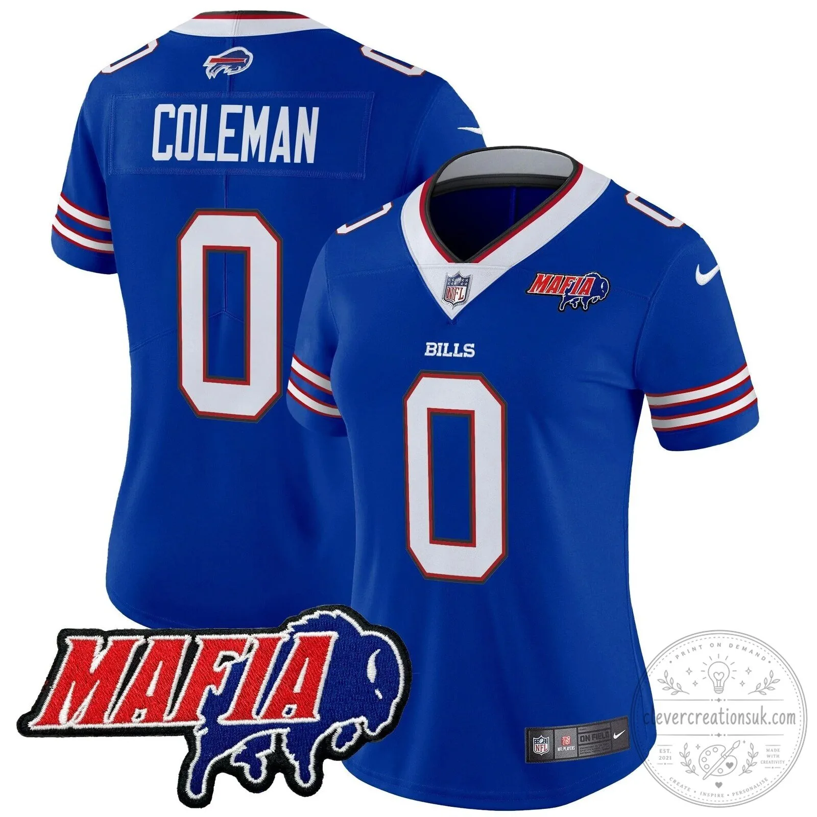 Royal Blue Football Jersey for Josh Allen - Buffalo Bills Mafia 97 Royal Blue Football Jersey for Josh Allen - Buffalo Bills Mafia