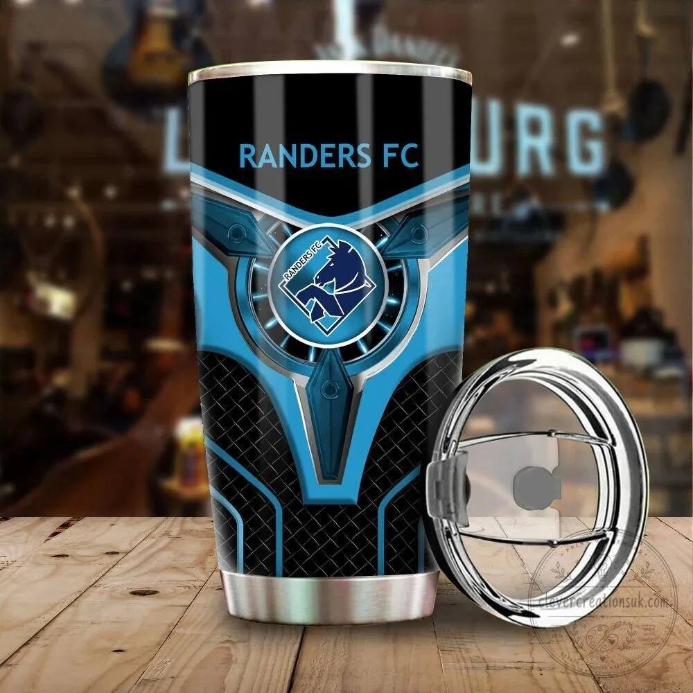 Randers FC Football Club Team Logo Stainless Steel Insulated Tumbler