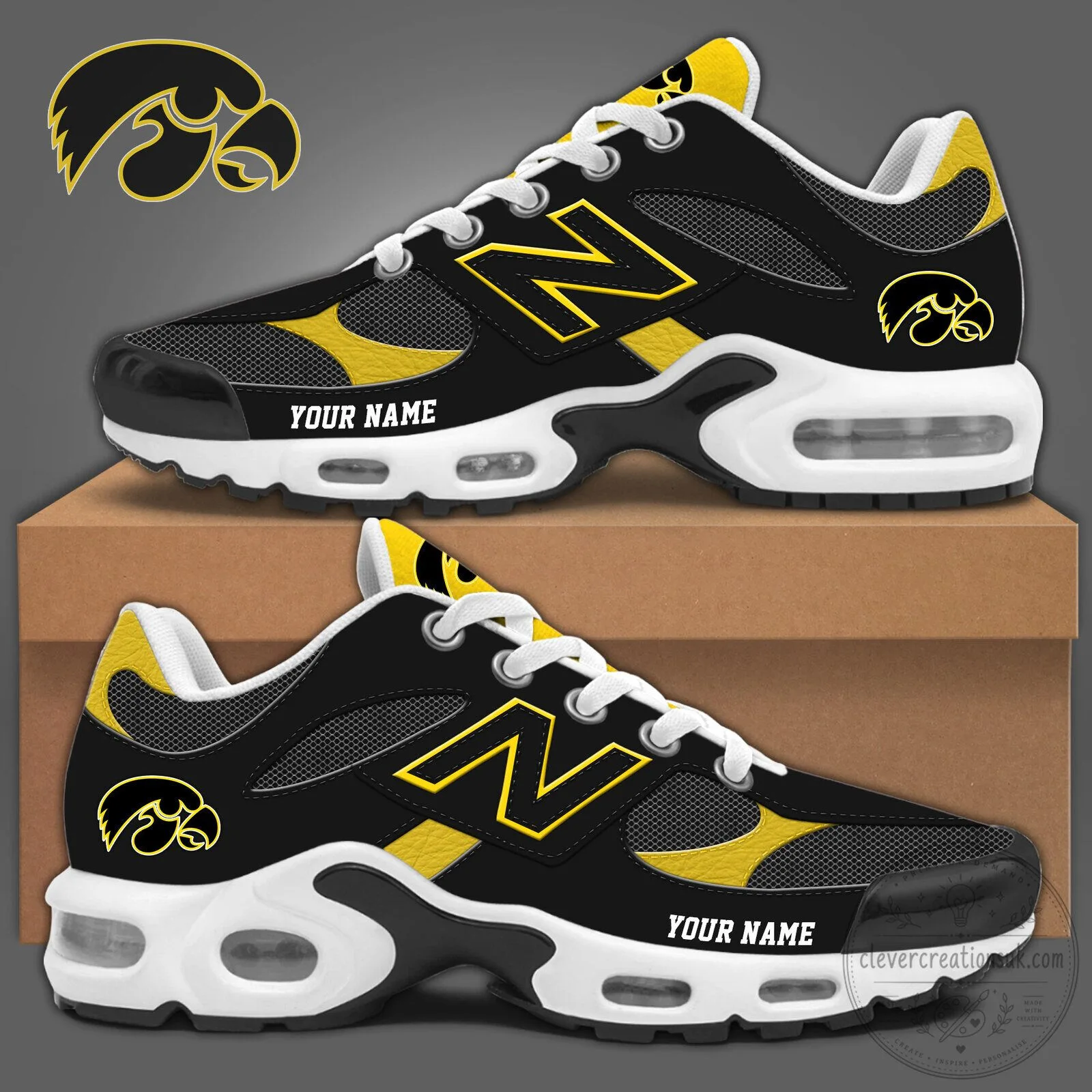 IOWA Team Color Athletic Sneakers Selling Fast!