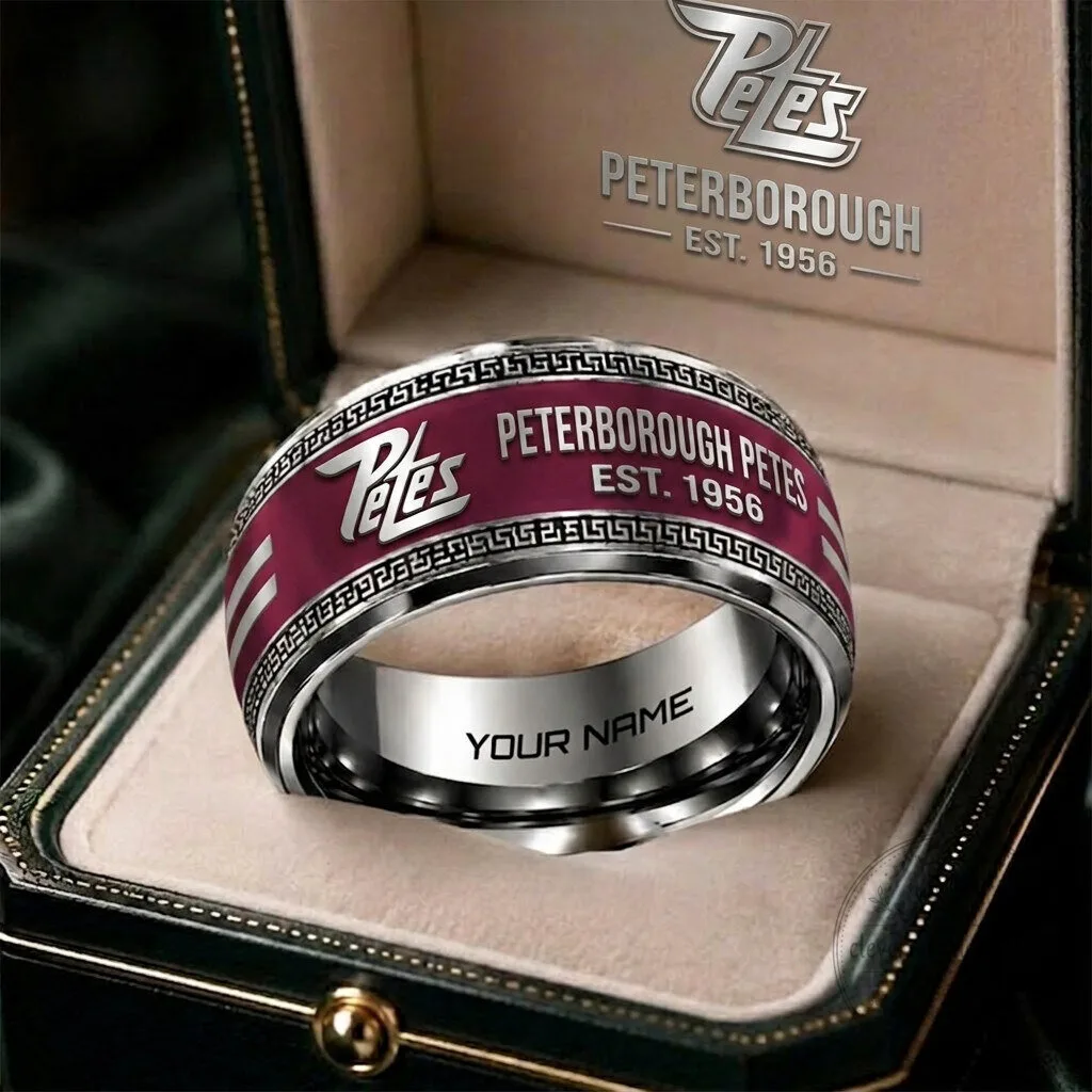 Peterborough Petes OHL Personalized Ring with Custom Engraving