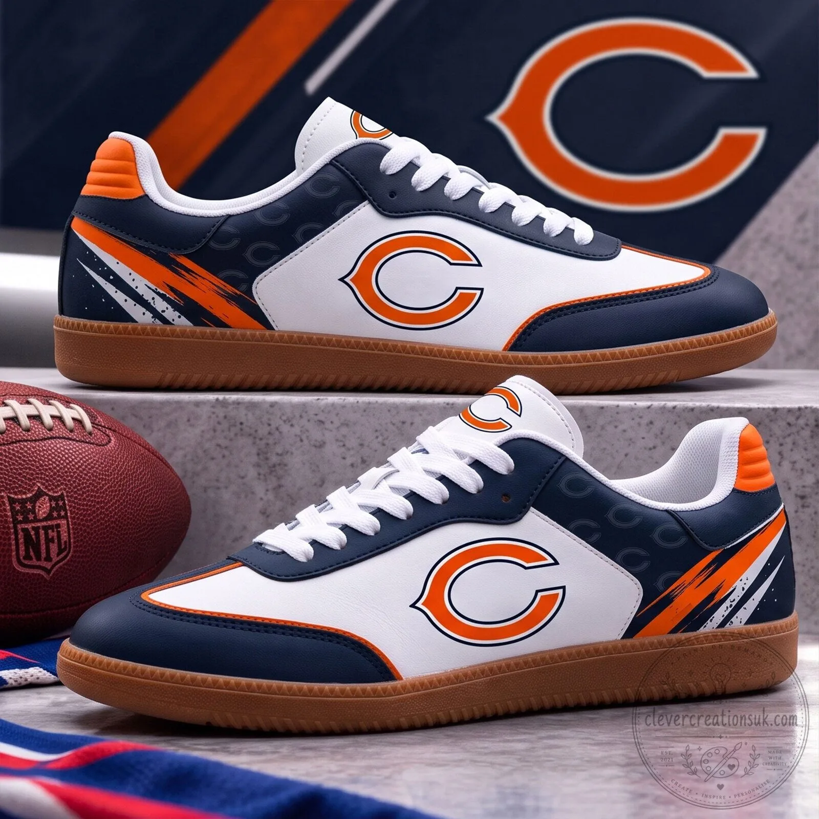 Chicago Bears National Football League Team Samba Shoes