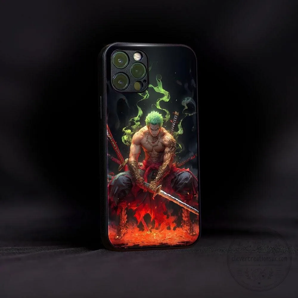 One Piece Roronoa Zoro King of Hell Anime Phone Case