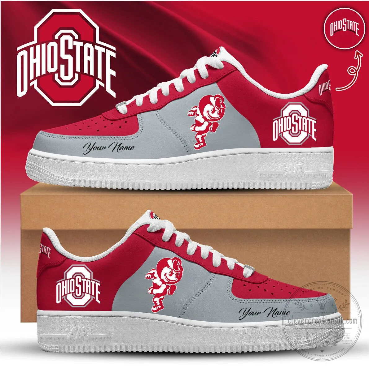OSU x Low-Top Sneakers Ver 7