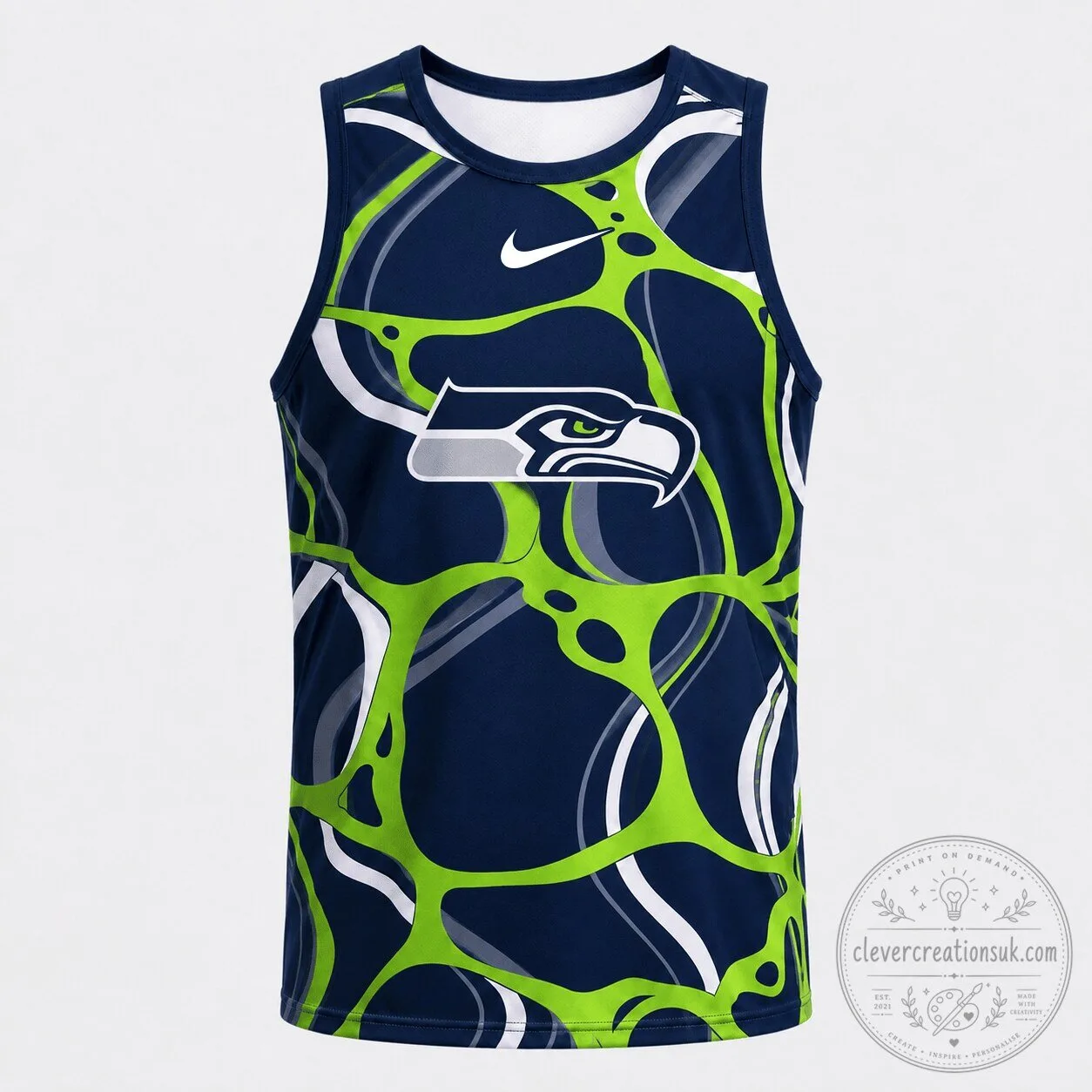 Seattle Seahawks Nike Athletic Graphic Tank Top for Men and Women