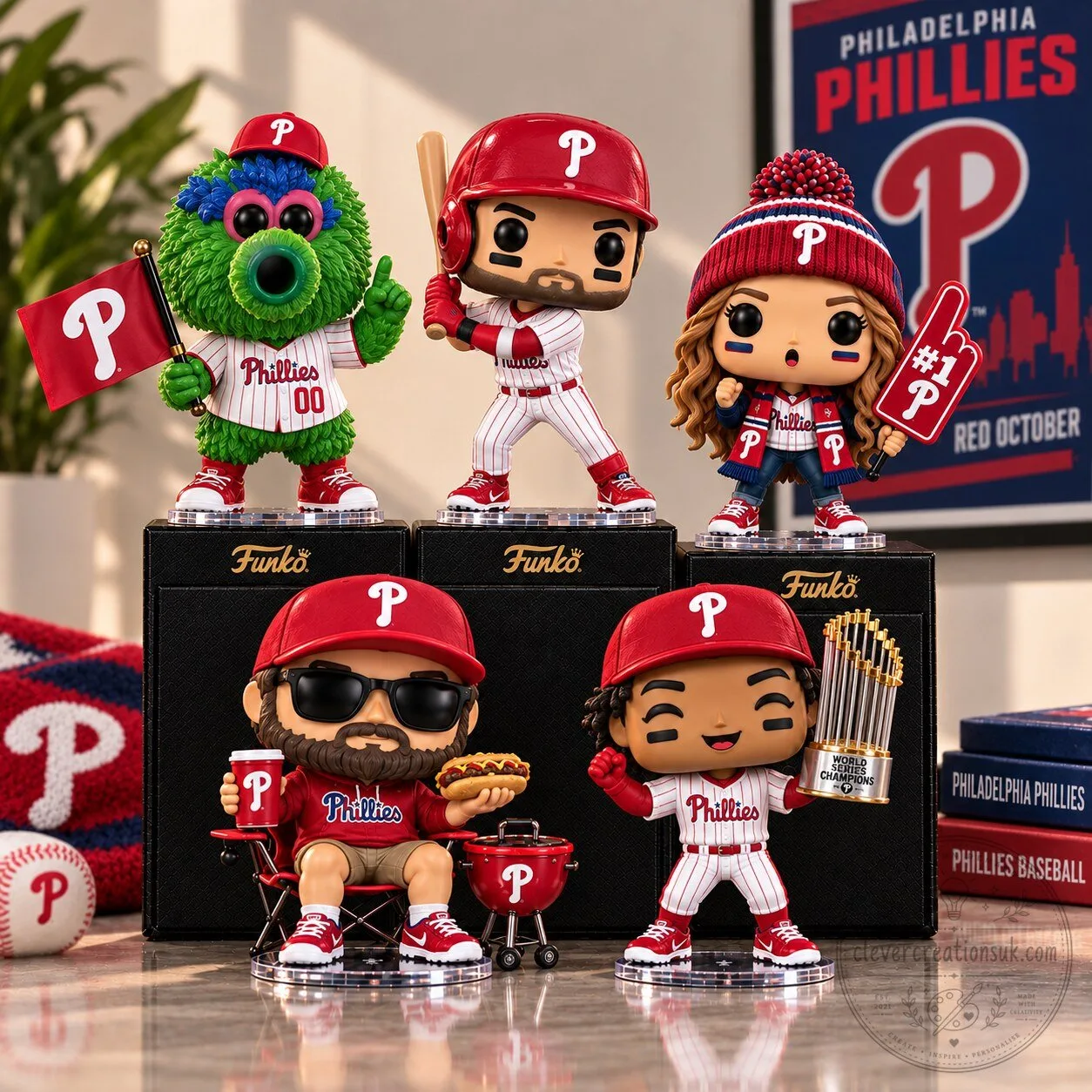 Philadelphia Phillies Baseball Team Funko Pop Vinyl Figurine Collection