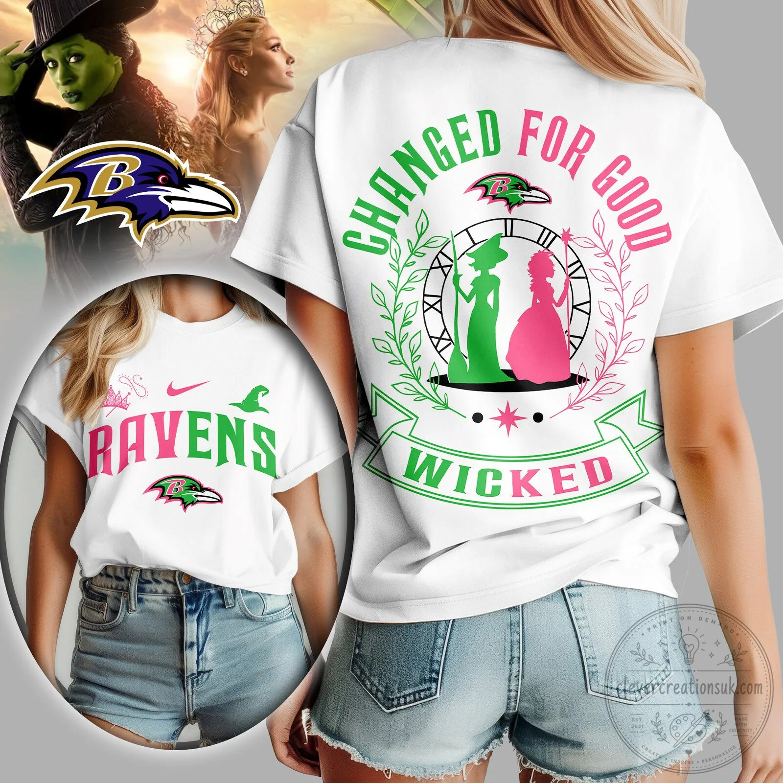 Baltimore Ravens Wicked Changed For Good Football Fan T-Shirt