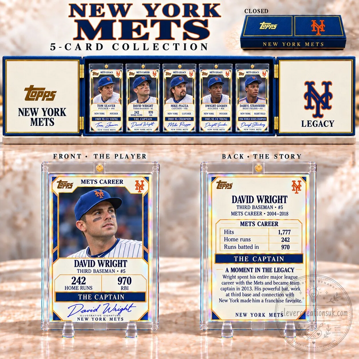 New York Mets David Wright Topps Baseball Card Collector's Box Set