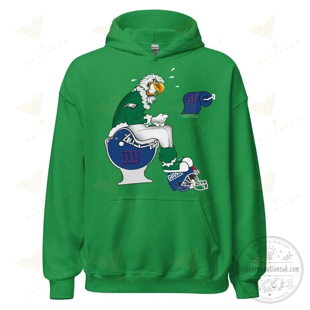 Philly Eagles New York Giants Rivalry Funny Football Fan Hoodie