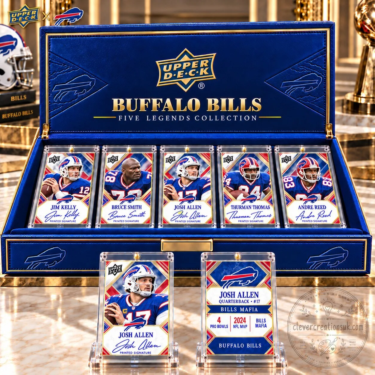 Buffalo Bills Five Legends Collection Football Trading Card Box Set