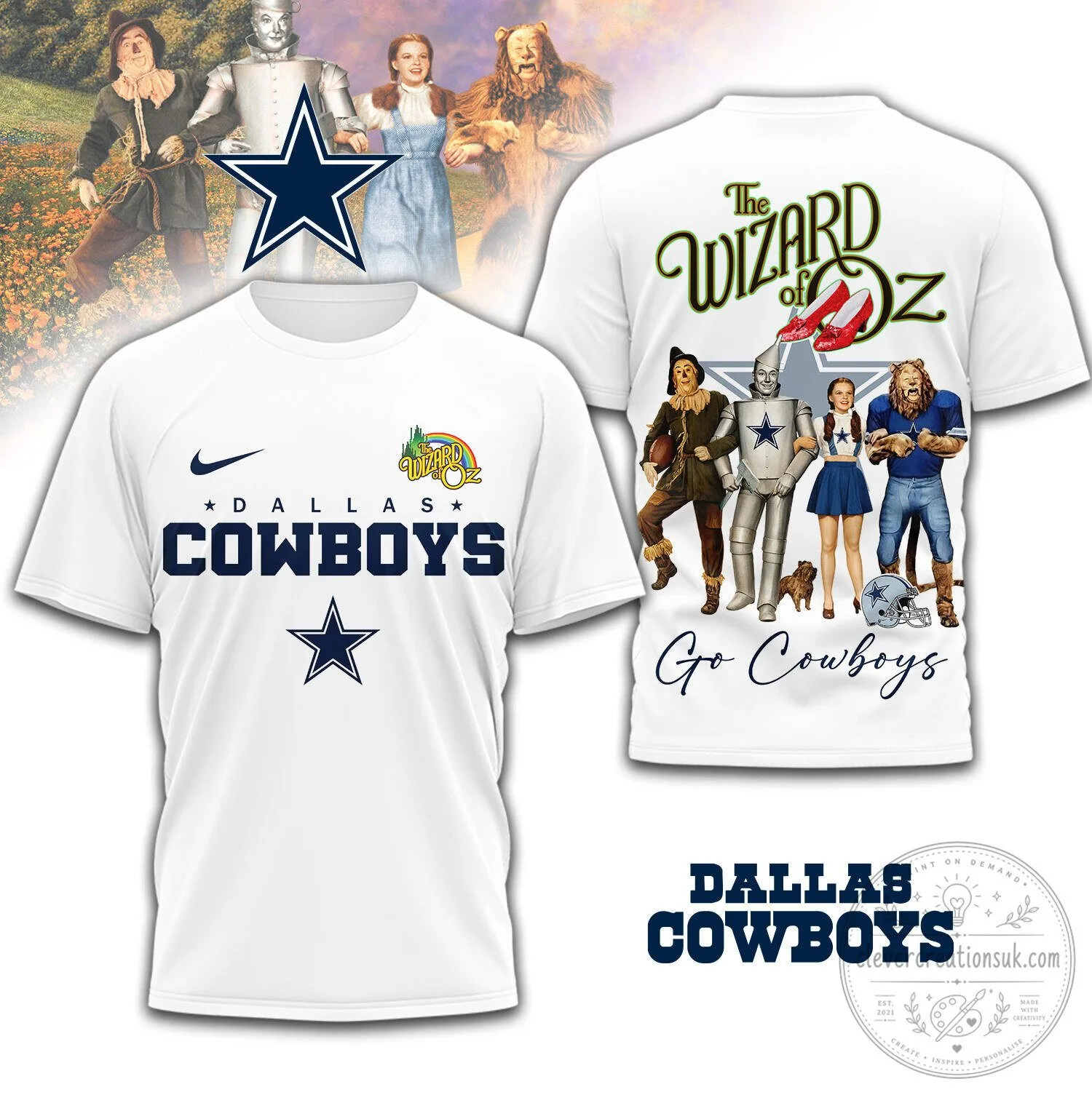 Dallas Cowboys The Wizard of Oz Football Team T-Shirt