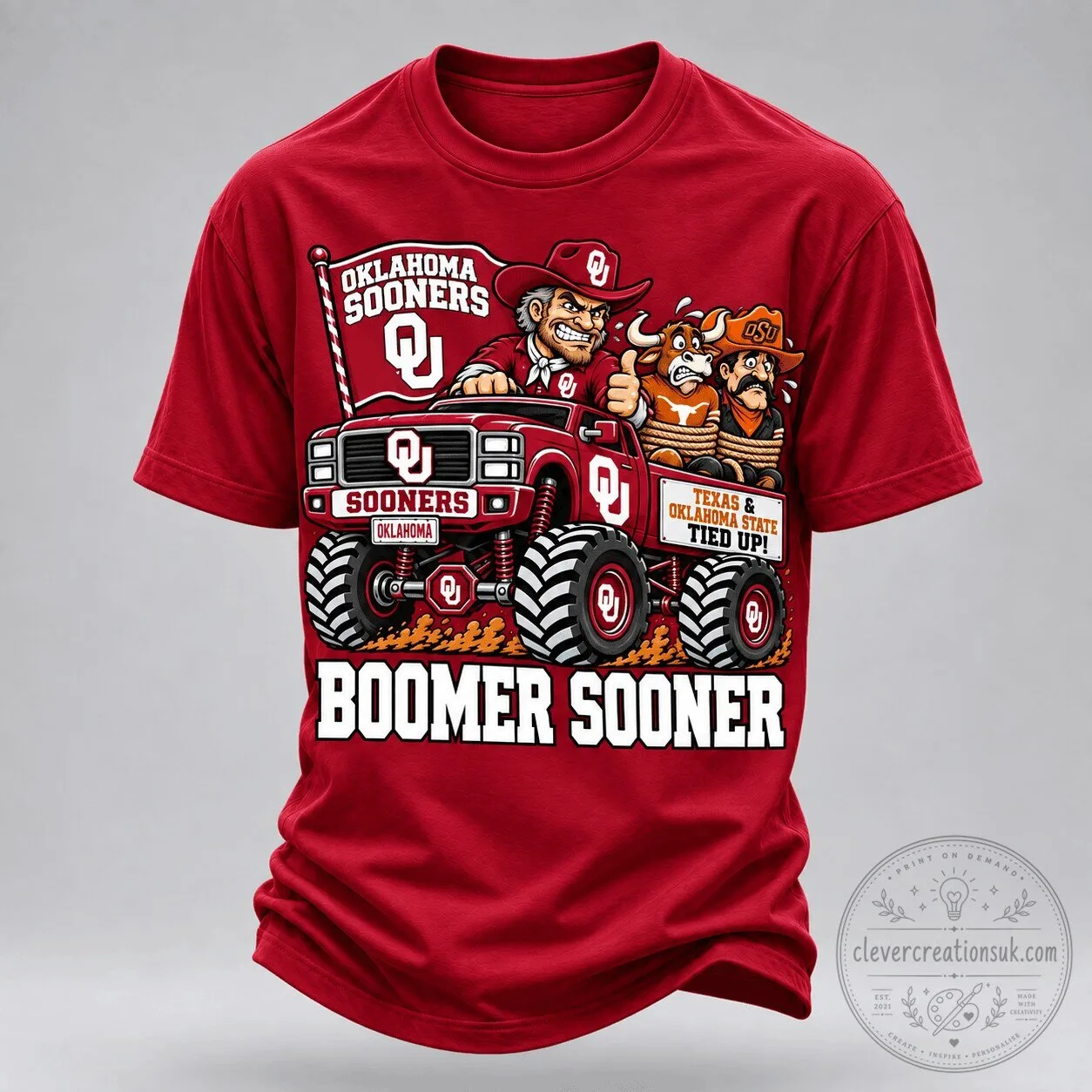 Oklahoma Sooners RC Monster Truck Boomer Sooner NCAA T-Shirt