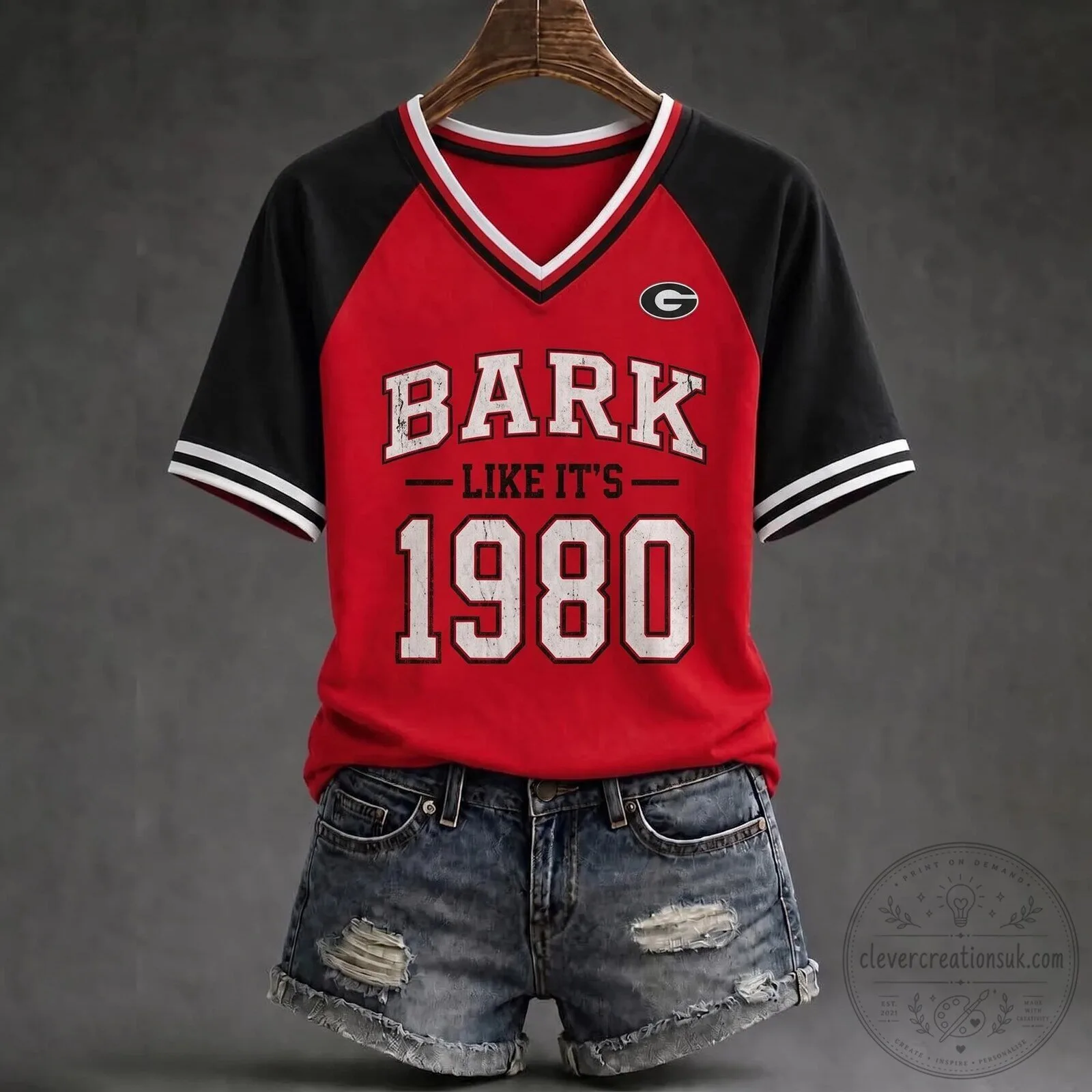 University of Georgia Bulldogs Bark Like It's 1980 Baseball Jersey