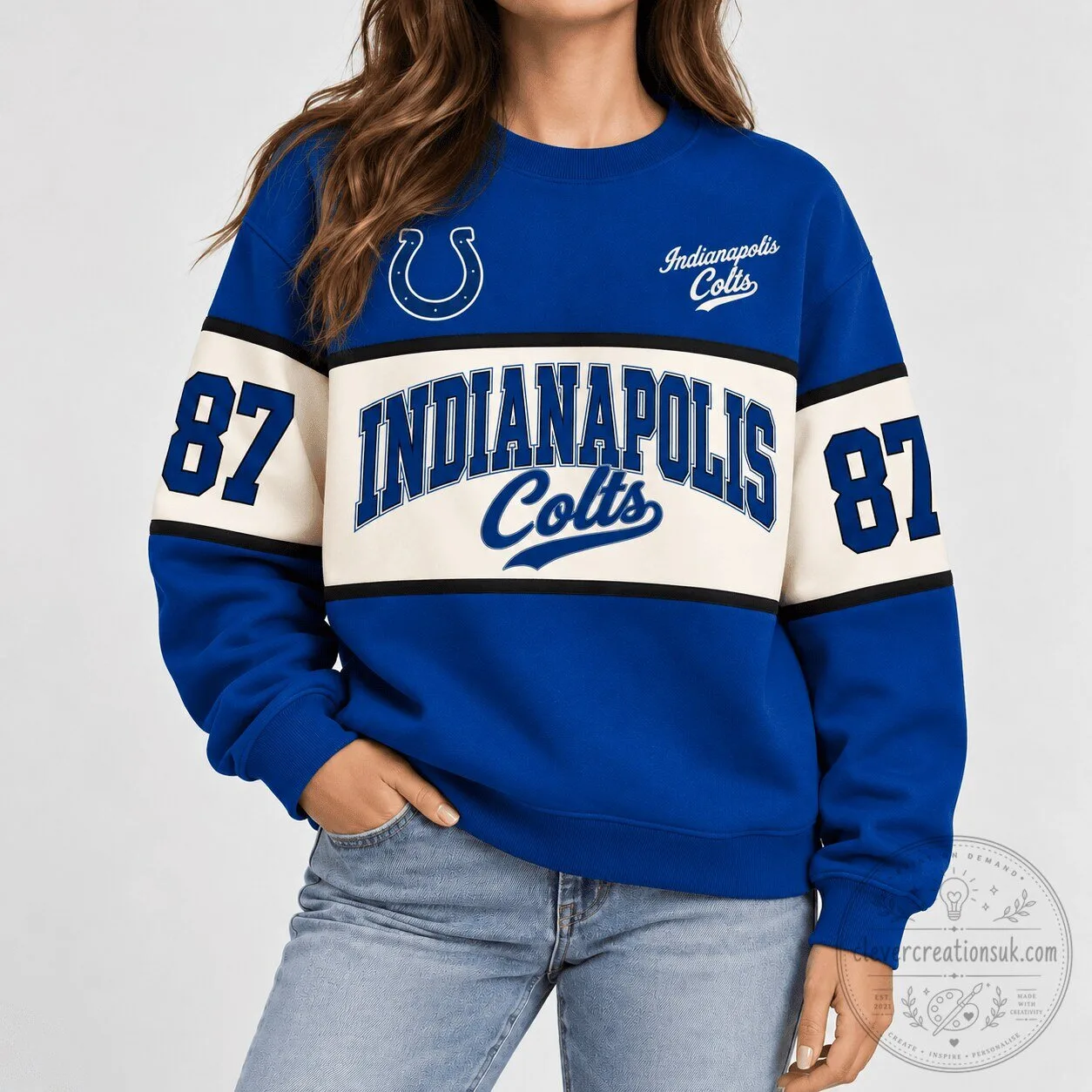 Indianapolis Colts National Football League Retro Varsity Sweatshirt