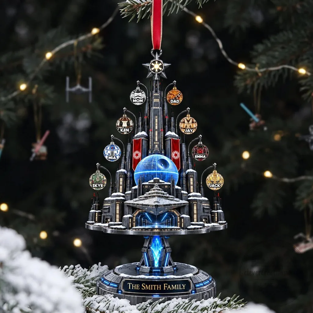 Star Wars Death Star Christmas Tree Ornament Personalized Family Star Wars Death Star Christmas Tree Ornament Personalized Family