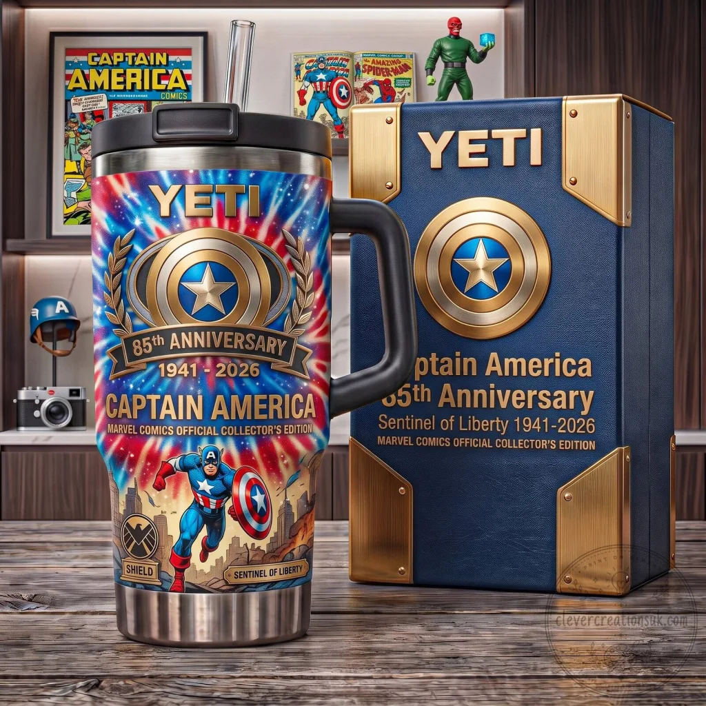 Captain America 85th Anniversary Marvel Comics Sentinel of Liberty Tumbler
