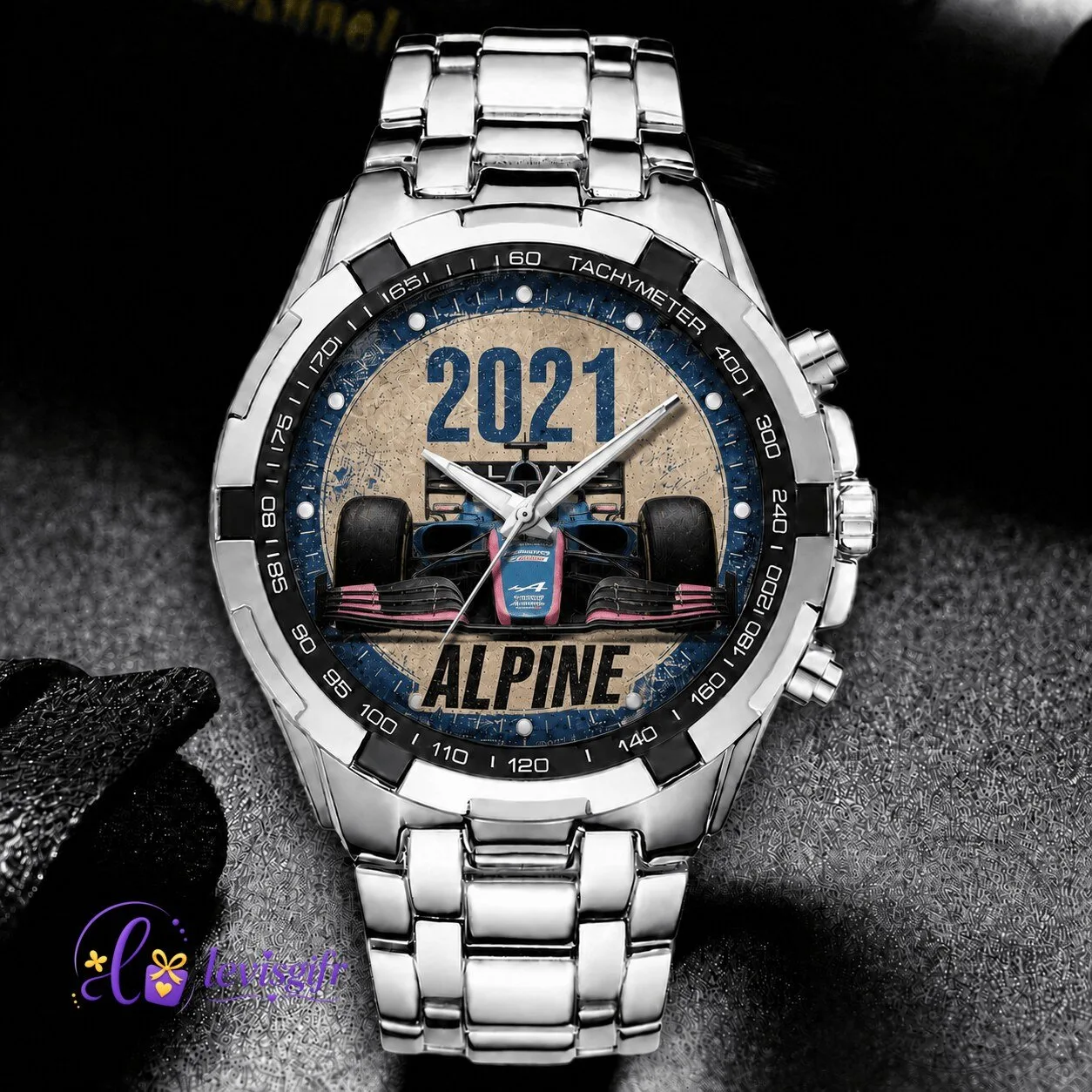 Alpine Formula 1 Racing Car 2021 Chronograph Quartz Watch