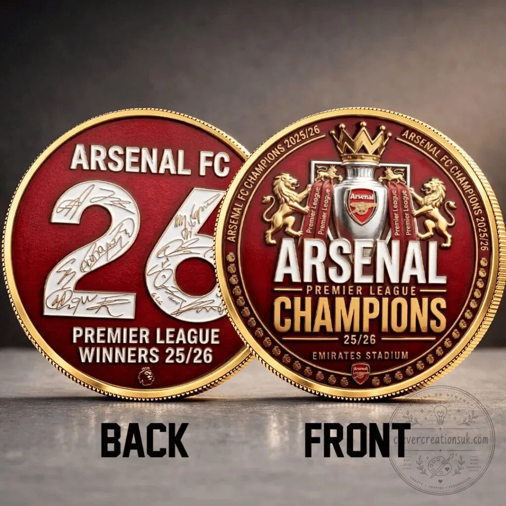 Commemorative Coin for Arsenal Football Club Premier League Champions 2025-2026