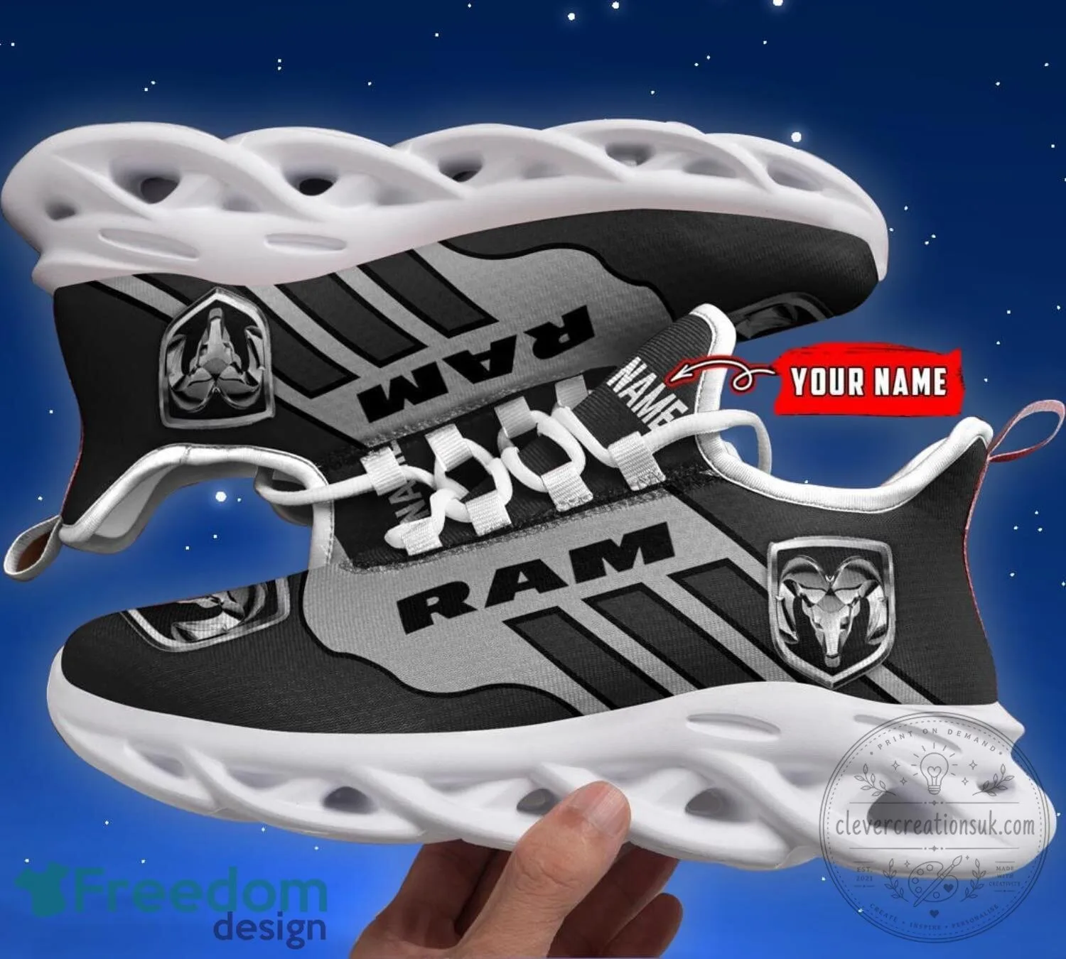 Dodge Ram Logo Personalized Chunky Sneakers Running Shoes
