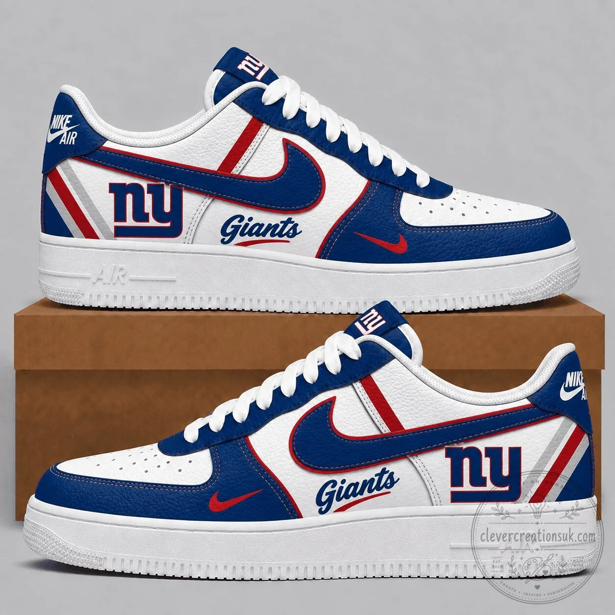 New York Giants Team Logo Custom Air Force One Sneakers