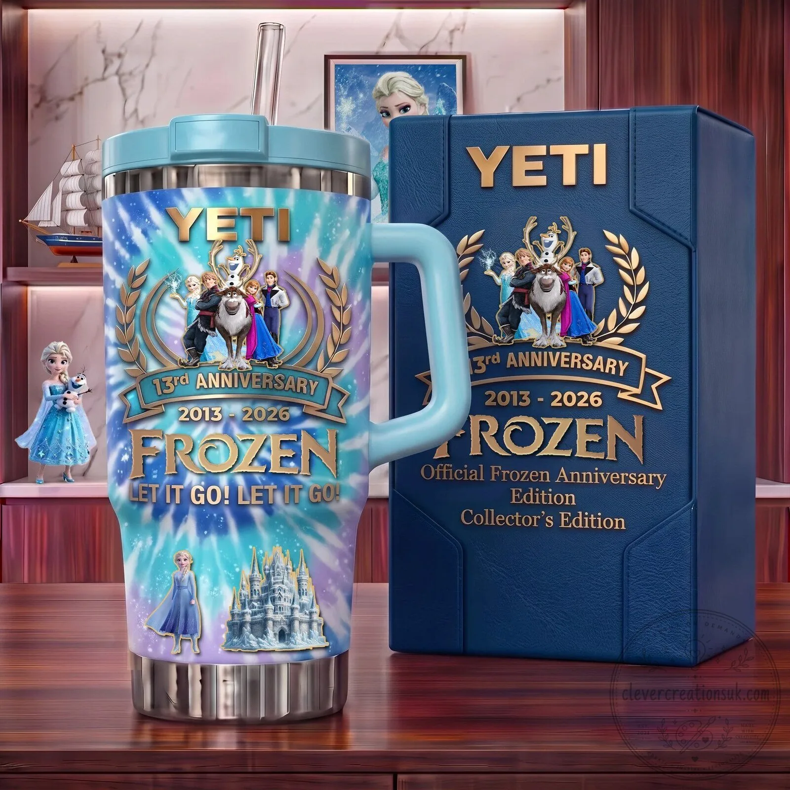 Disney Frozen 13th Anniversary Let It Go Yeti Tumbler with Handle