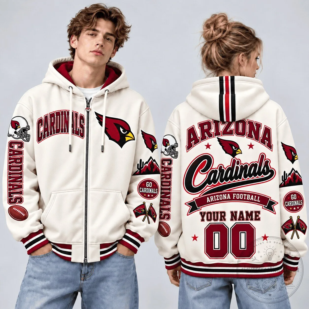 Arizona Cardinals NFL Football Personalized Champions Style Hoodie