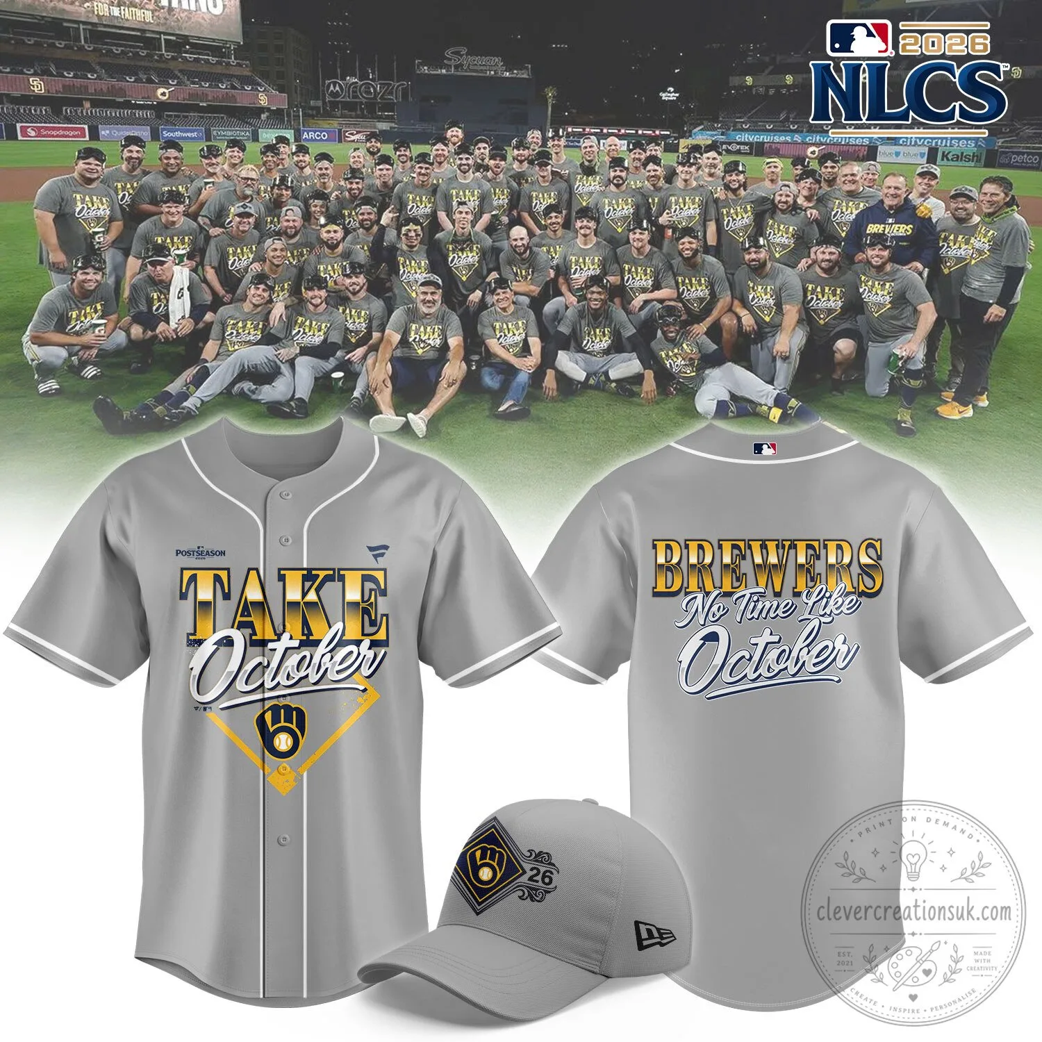 Milwaukee Brewers 2026 National League Championship Series Bound Locker Room Jersey
